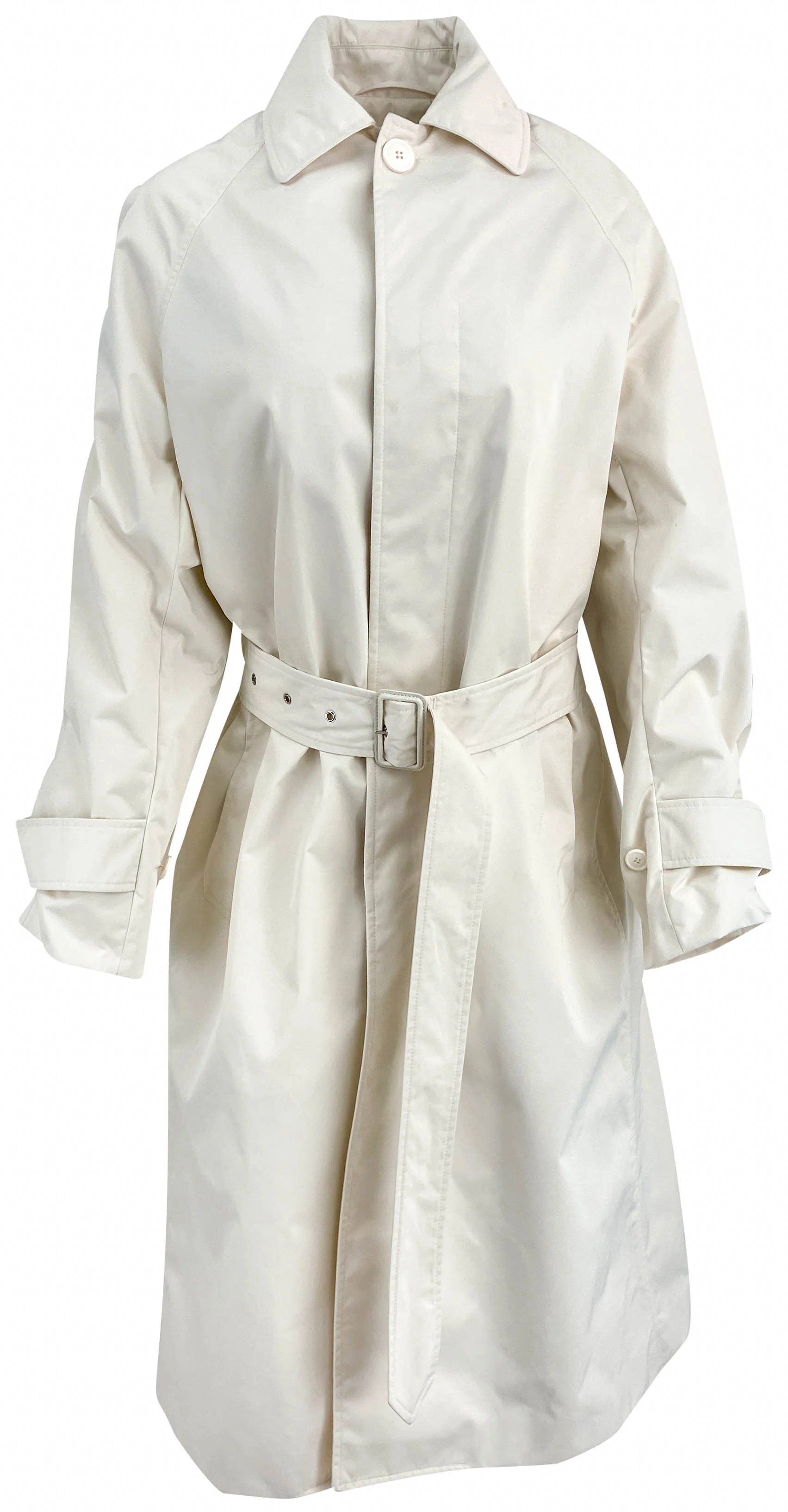 Phoebe Philo Comfy Car Coat in Off White