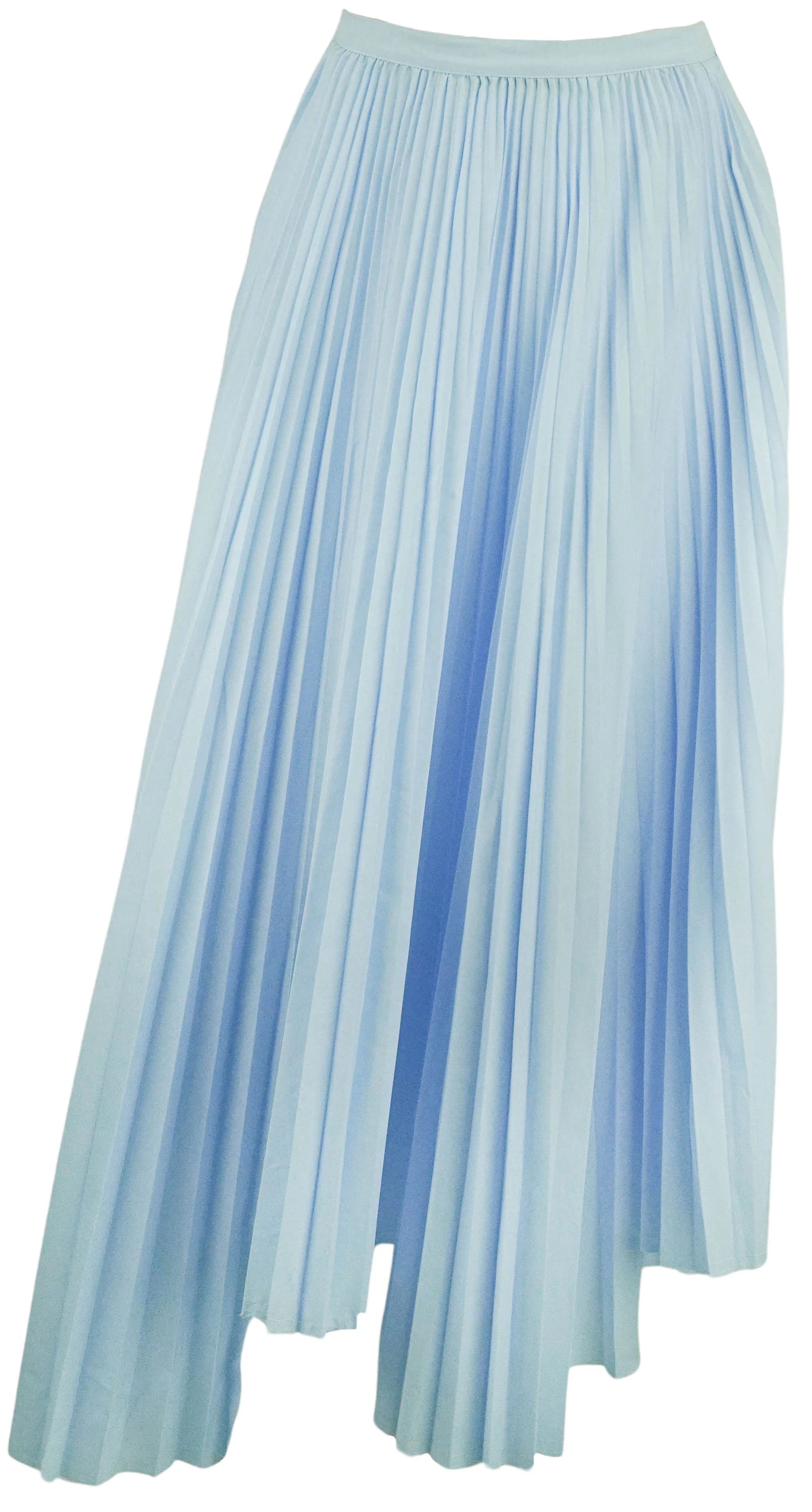 Plan C Pleated Skirt in Sky Blue