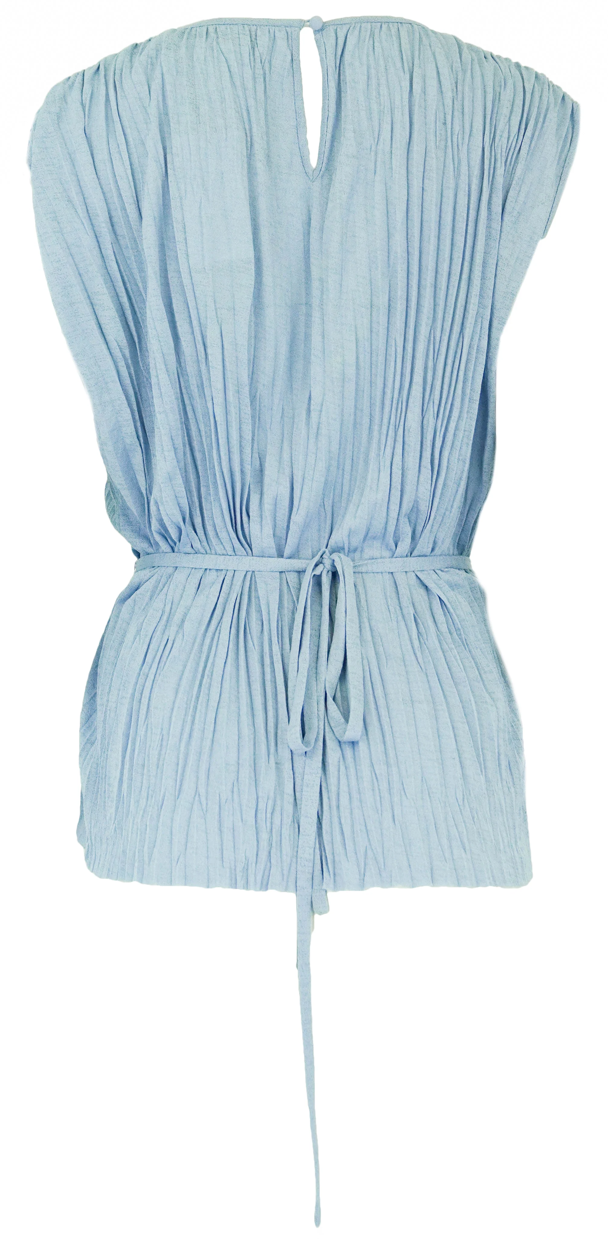 Proenza Schouler White Label Pleated Jersey Lyra Top in Pool - Image 2
