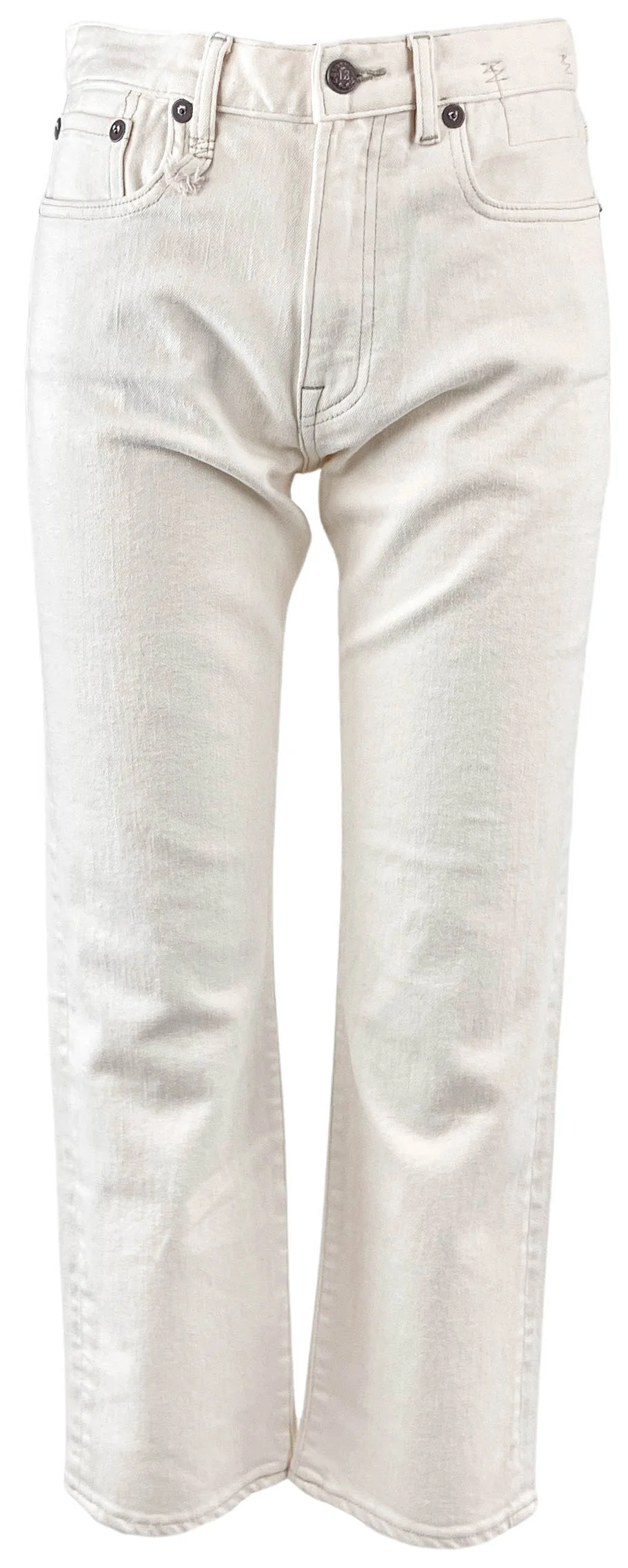 R13 Romeo Denim in Ecru