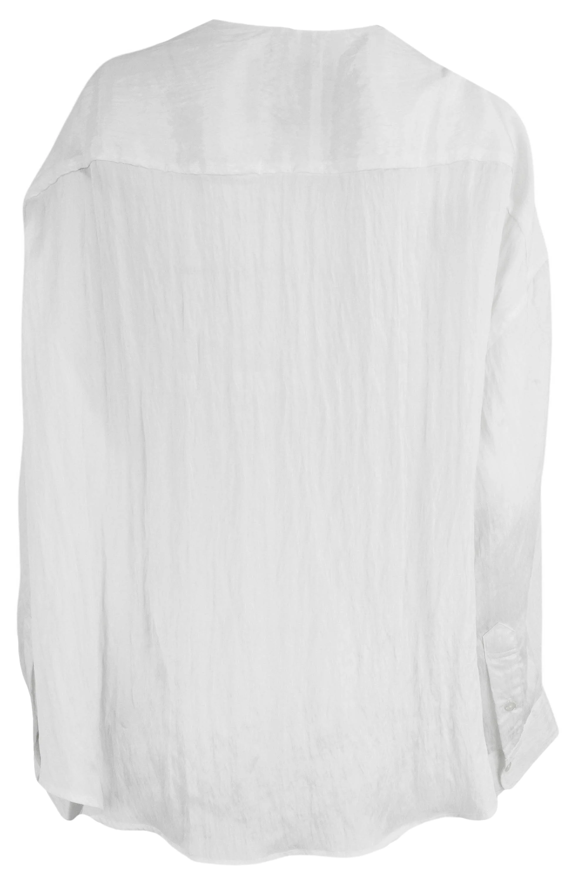 R13 Twisted Neck Shirt in White - Image 2