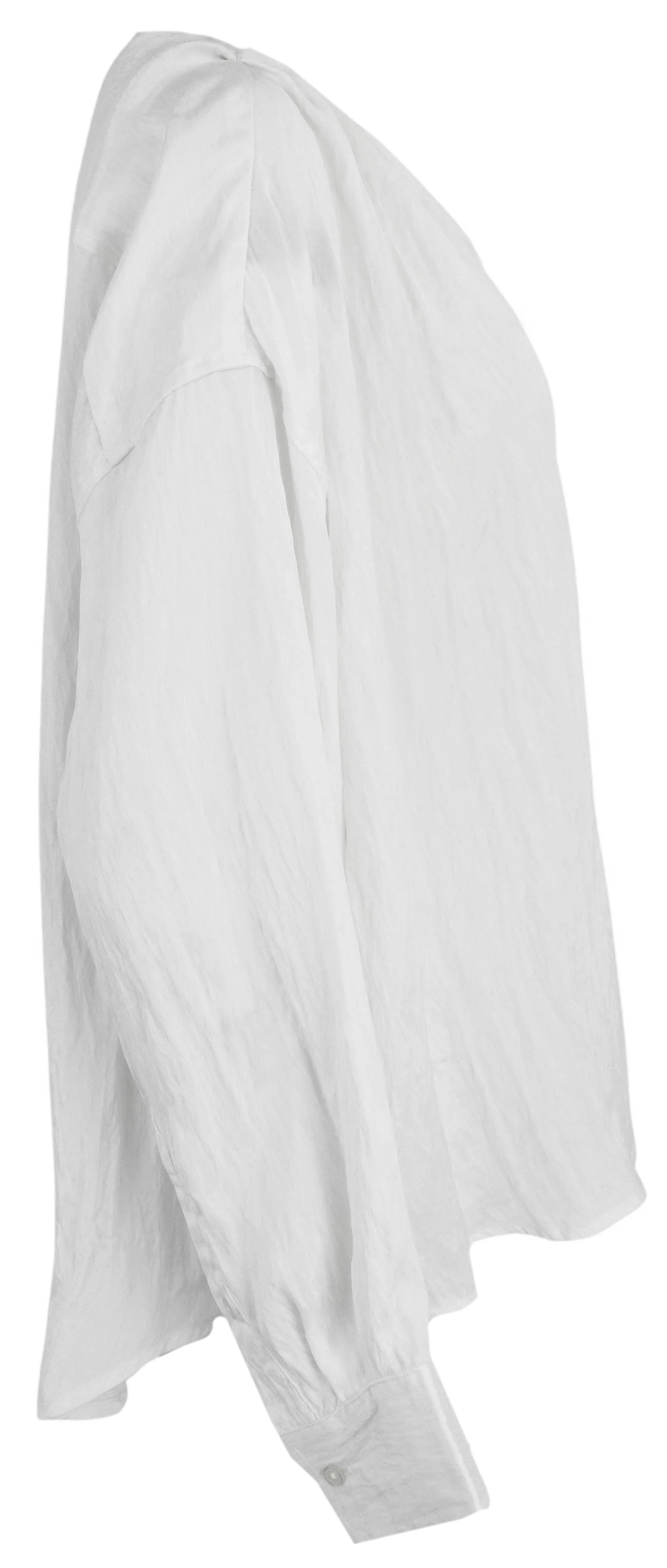 R13 Twisted Neck Shirt in White - Image 3
