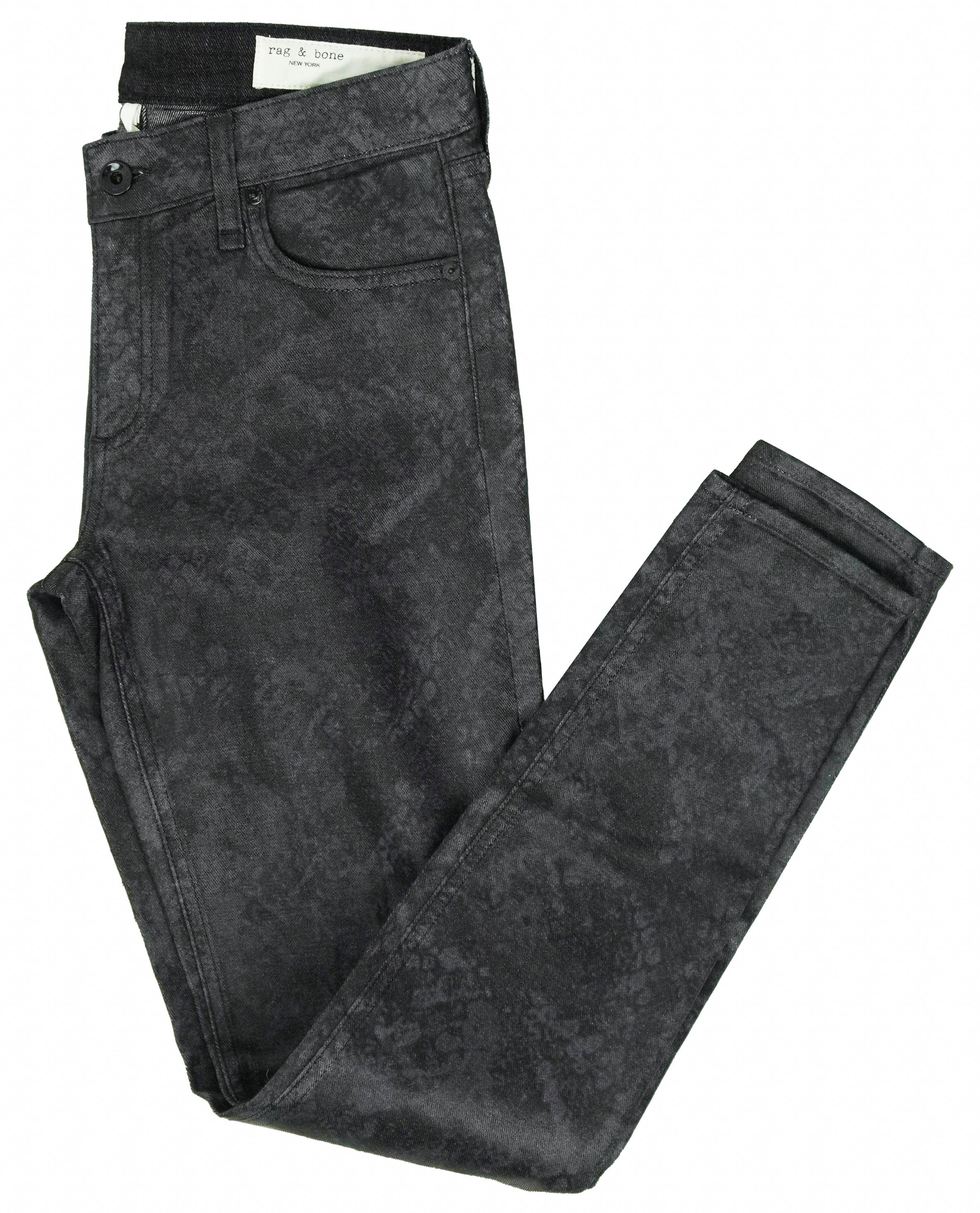 Rag & Bone Cate Mid Rise Skinny Jeans in Snake Foil