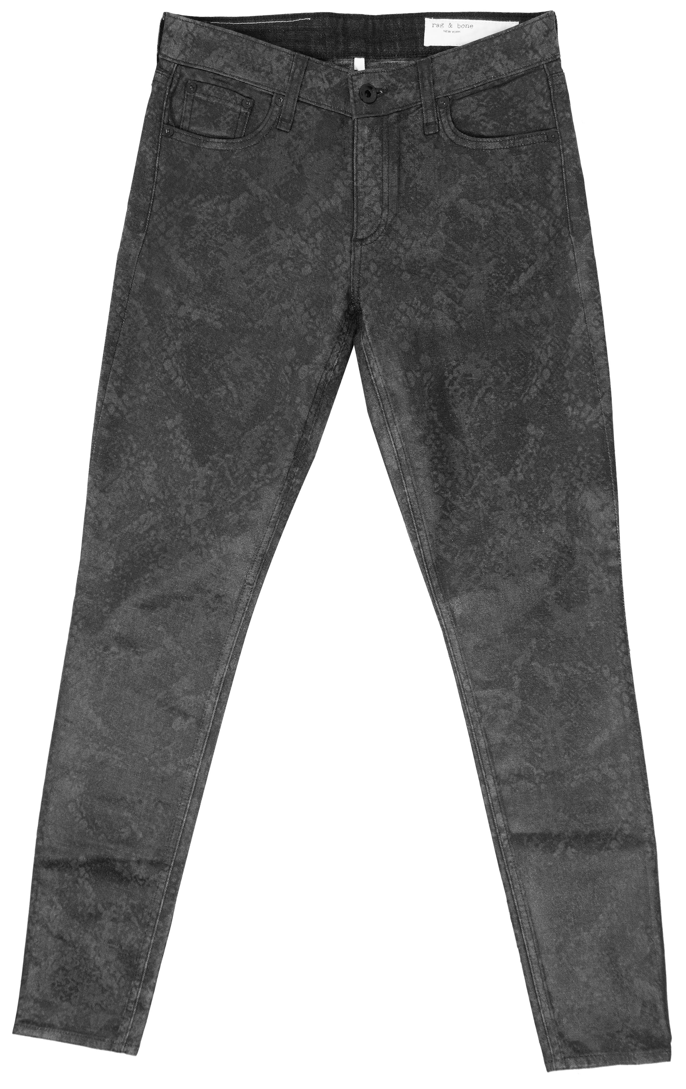 Rag & Bone Cate Mid Rise Skinny Jeans in Snake Foil - Image 2