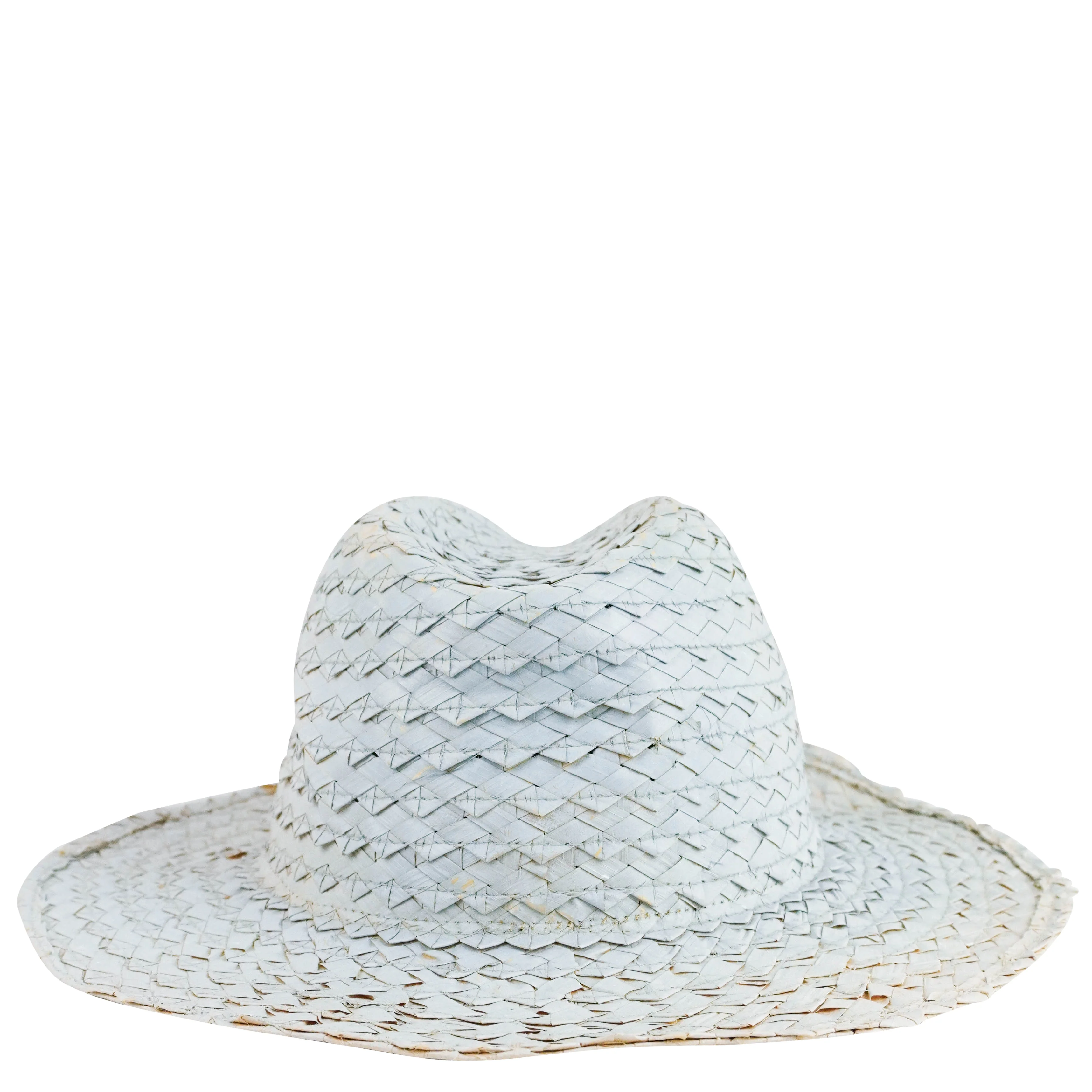 Reinhard Plank Straw Fedora in Light Blue/Grey - Image 2