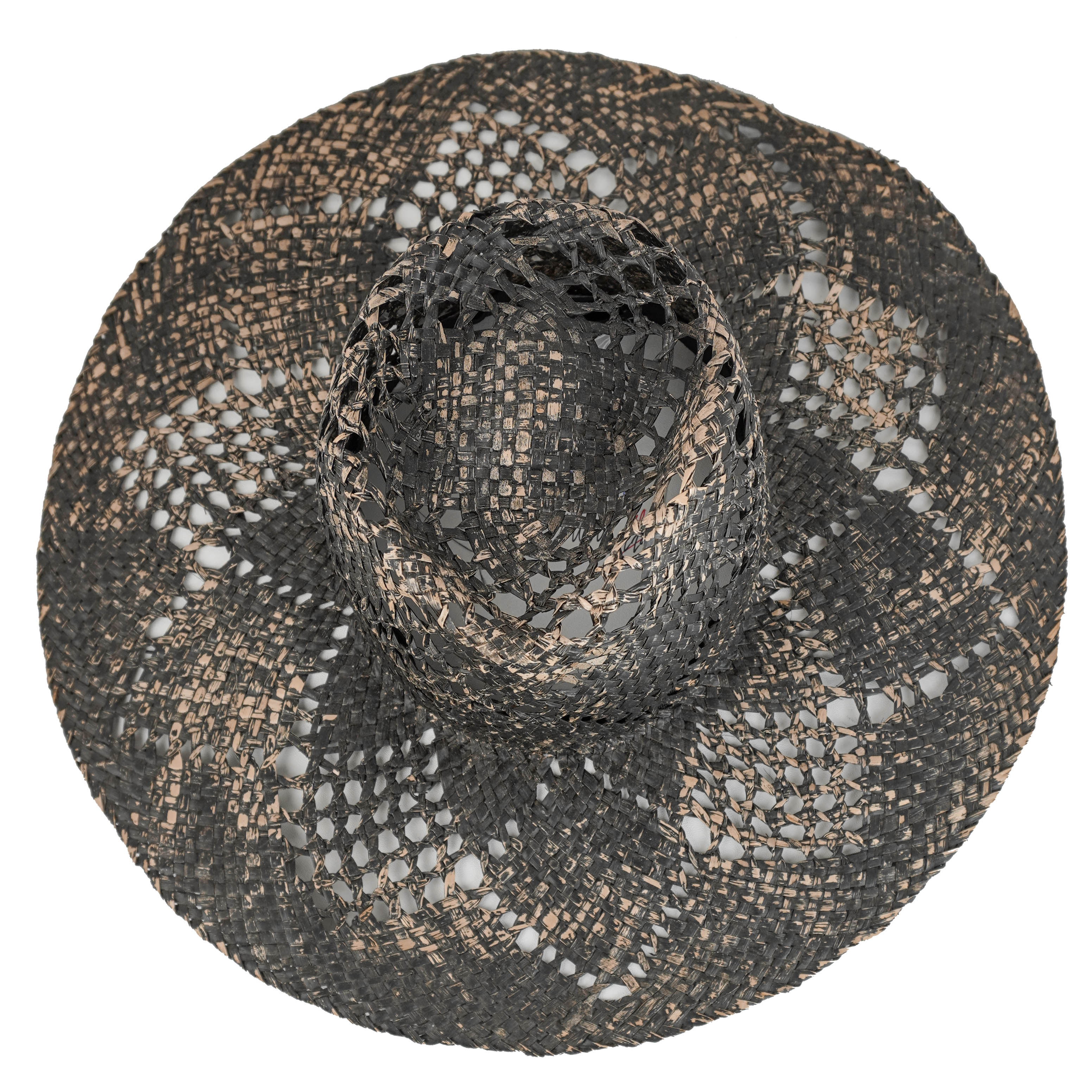 Reinhard Plank Woven Straw Hat in Distressed Black - Image 4