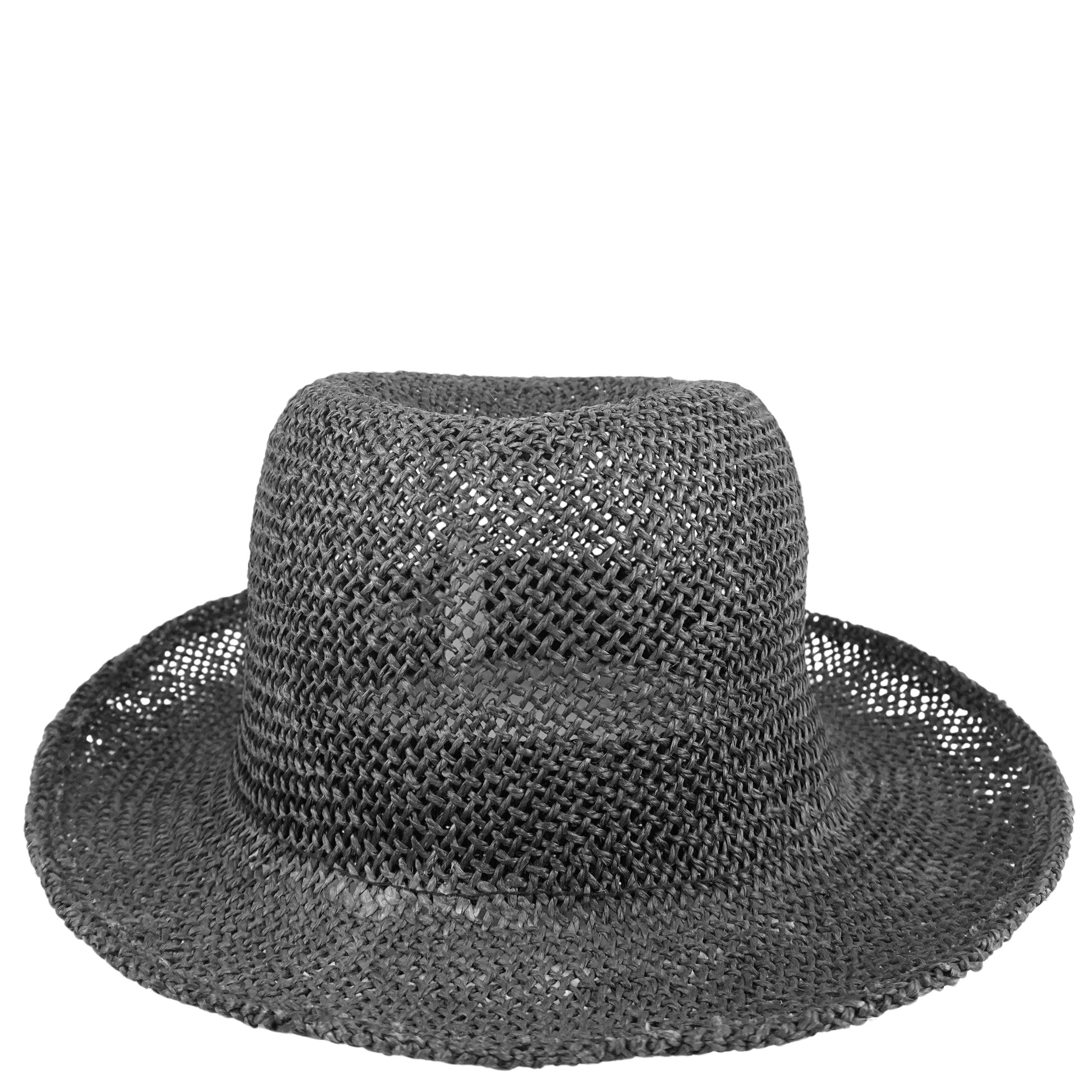 Reinhard Plank Zeus Straw Hat in Black