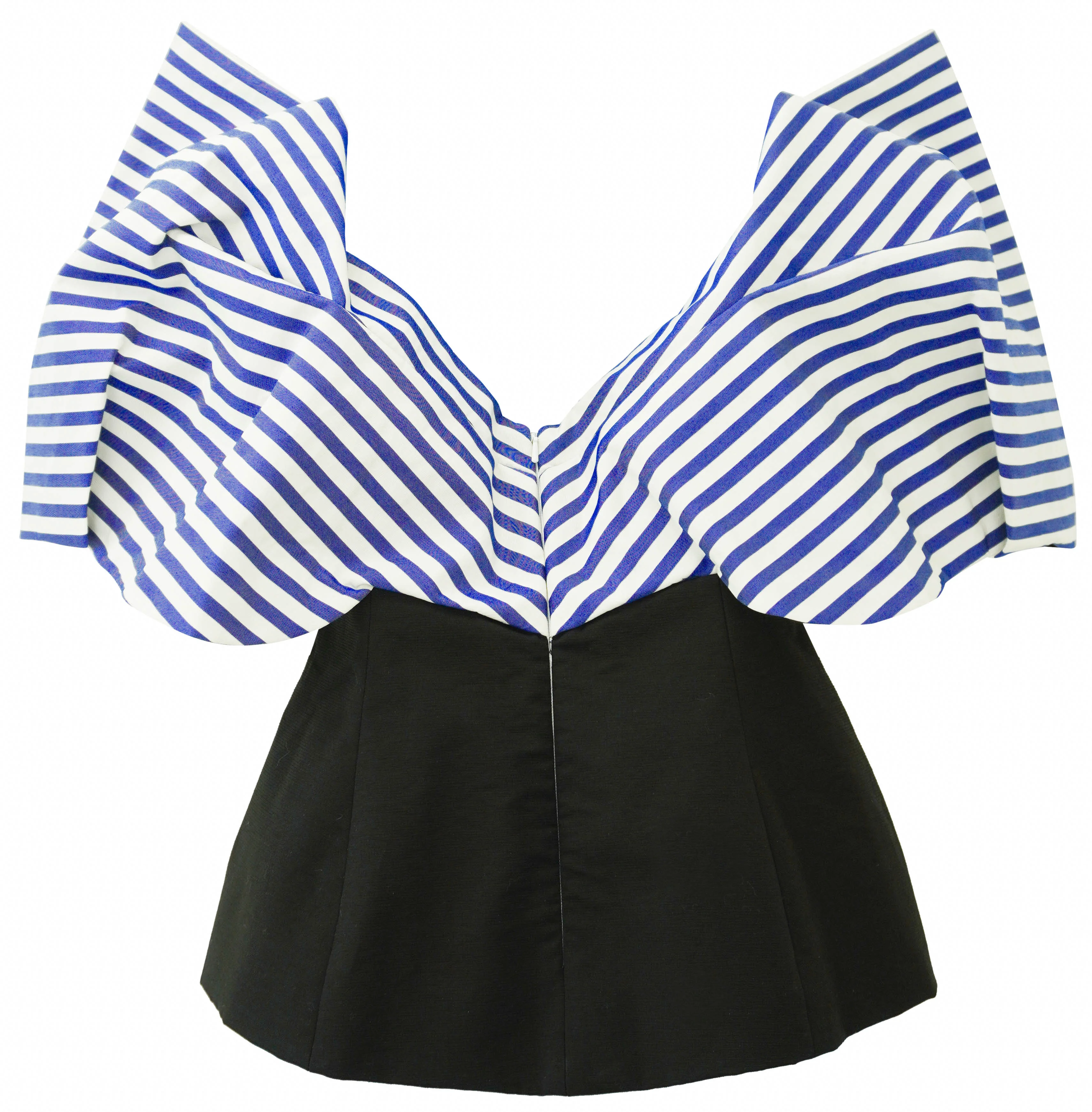 Rosie Assoulin Make Your Point Top in Awning Stripe - Image 2