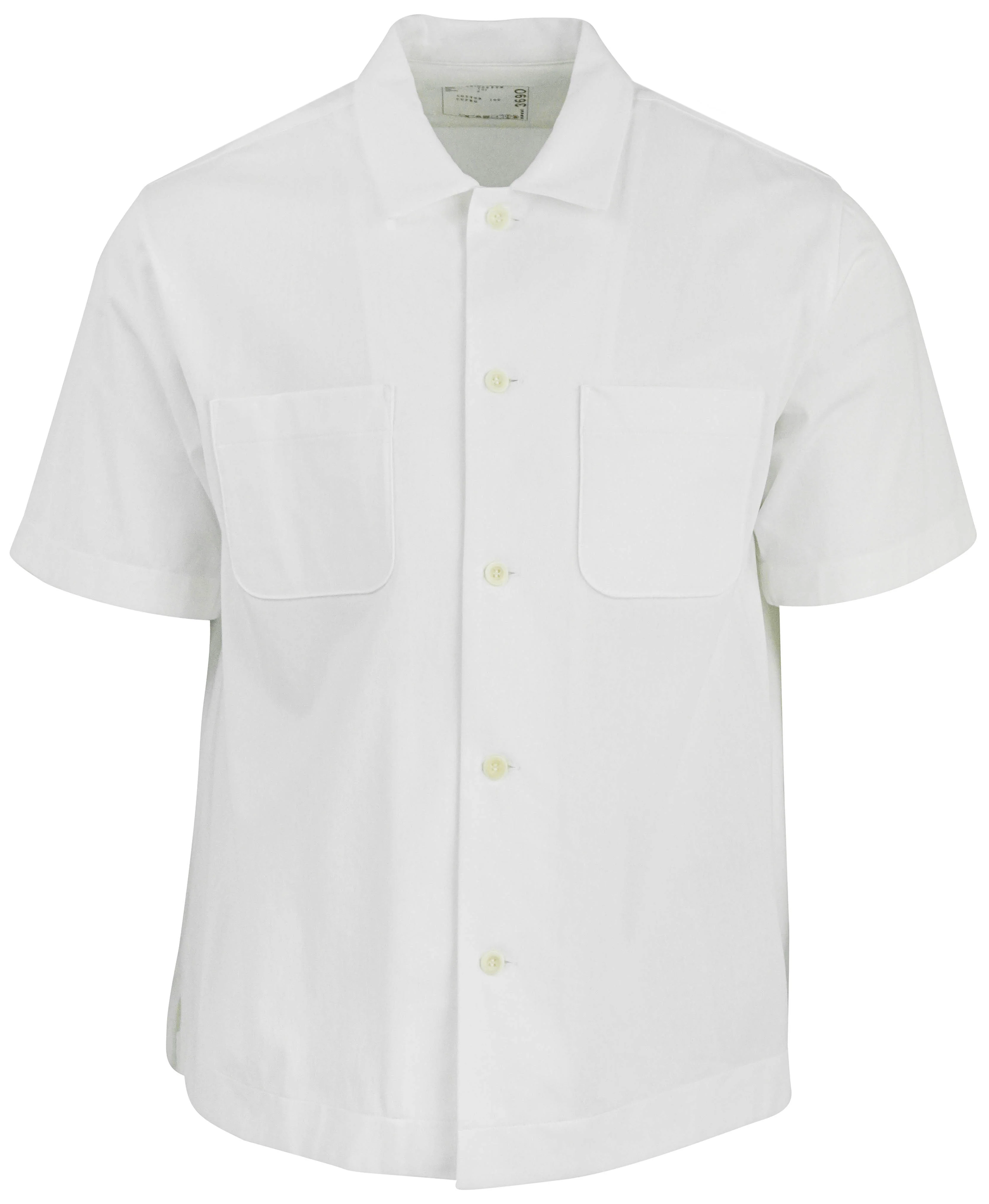 Sacai Button Front Shirt in White
