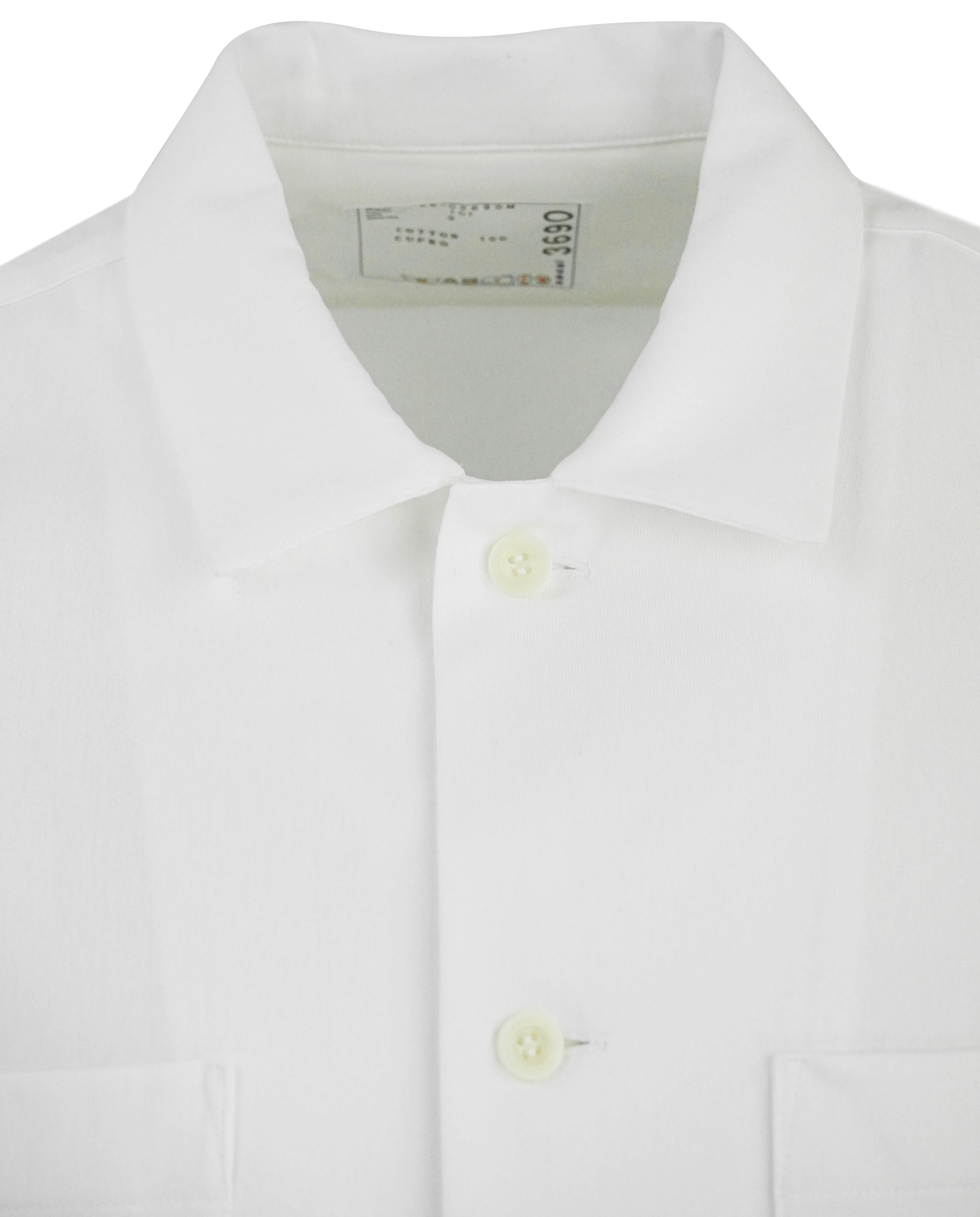 Sacai Button Front Shirt in White - Image 3