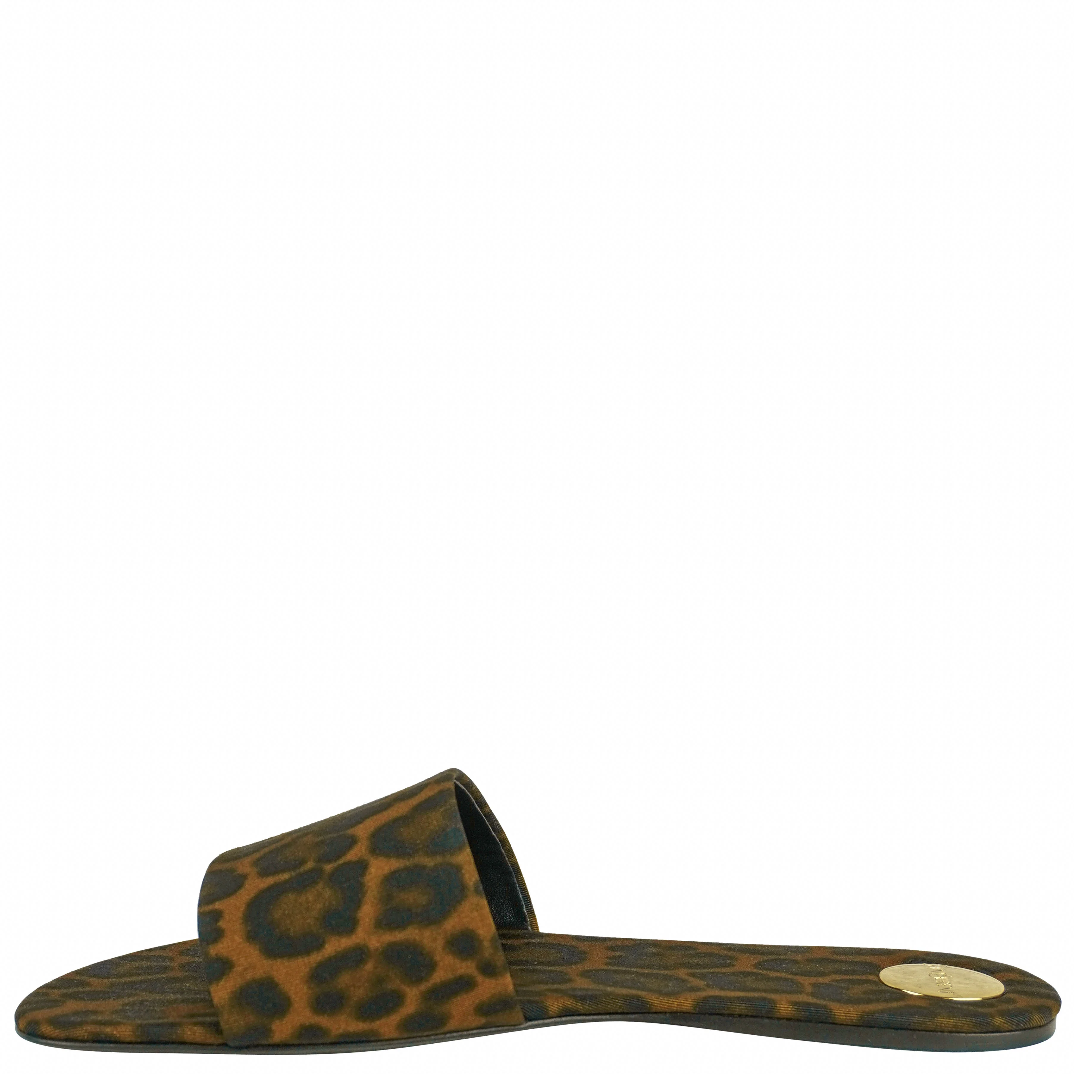 Saint Laurent Carlyle Sandals in Leopard Print - Image 2