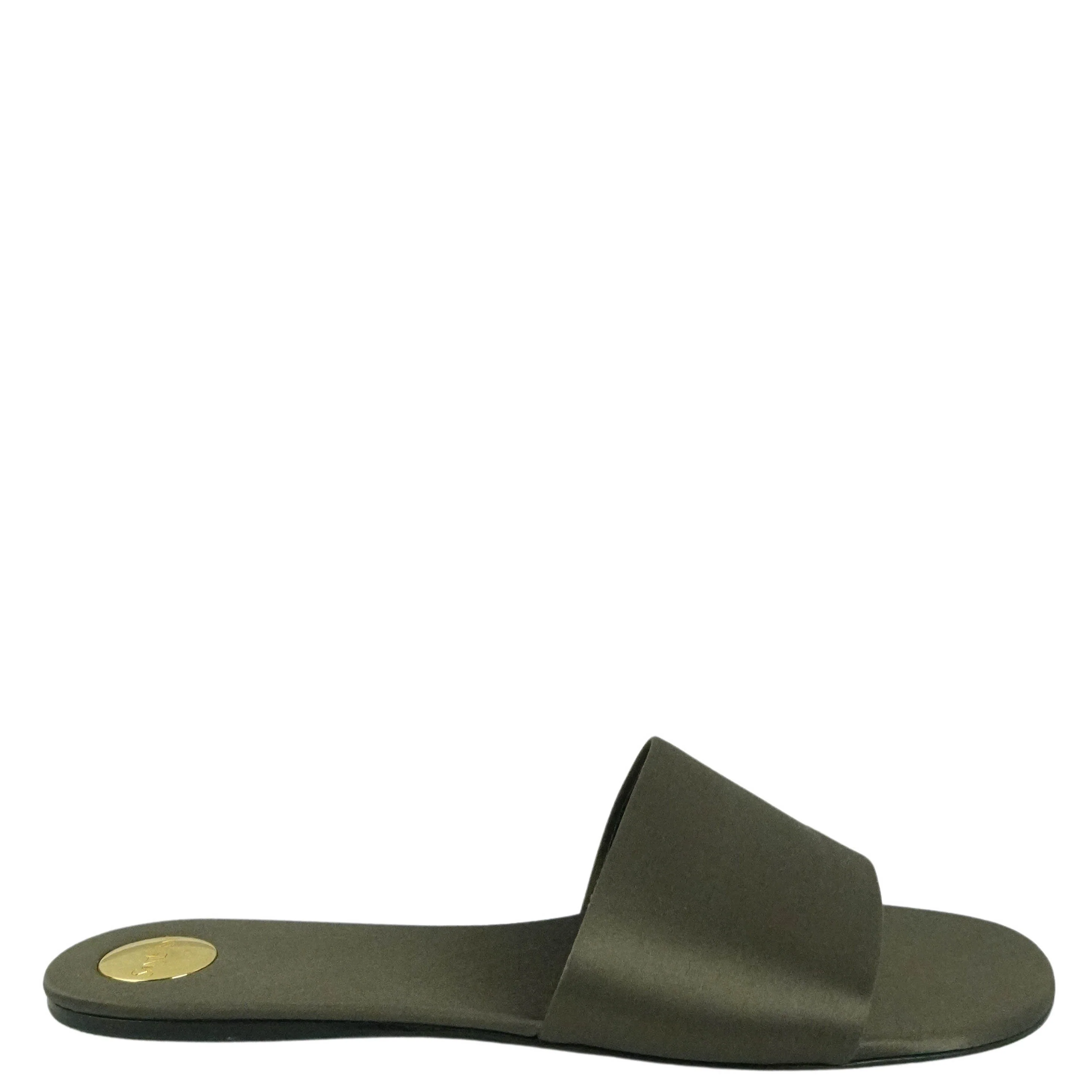 Saint Laurent Carlyle Sandals in Roast Brown