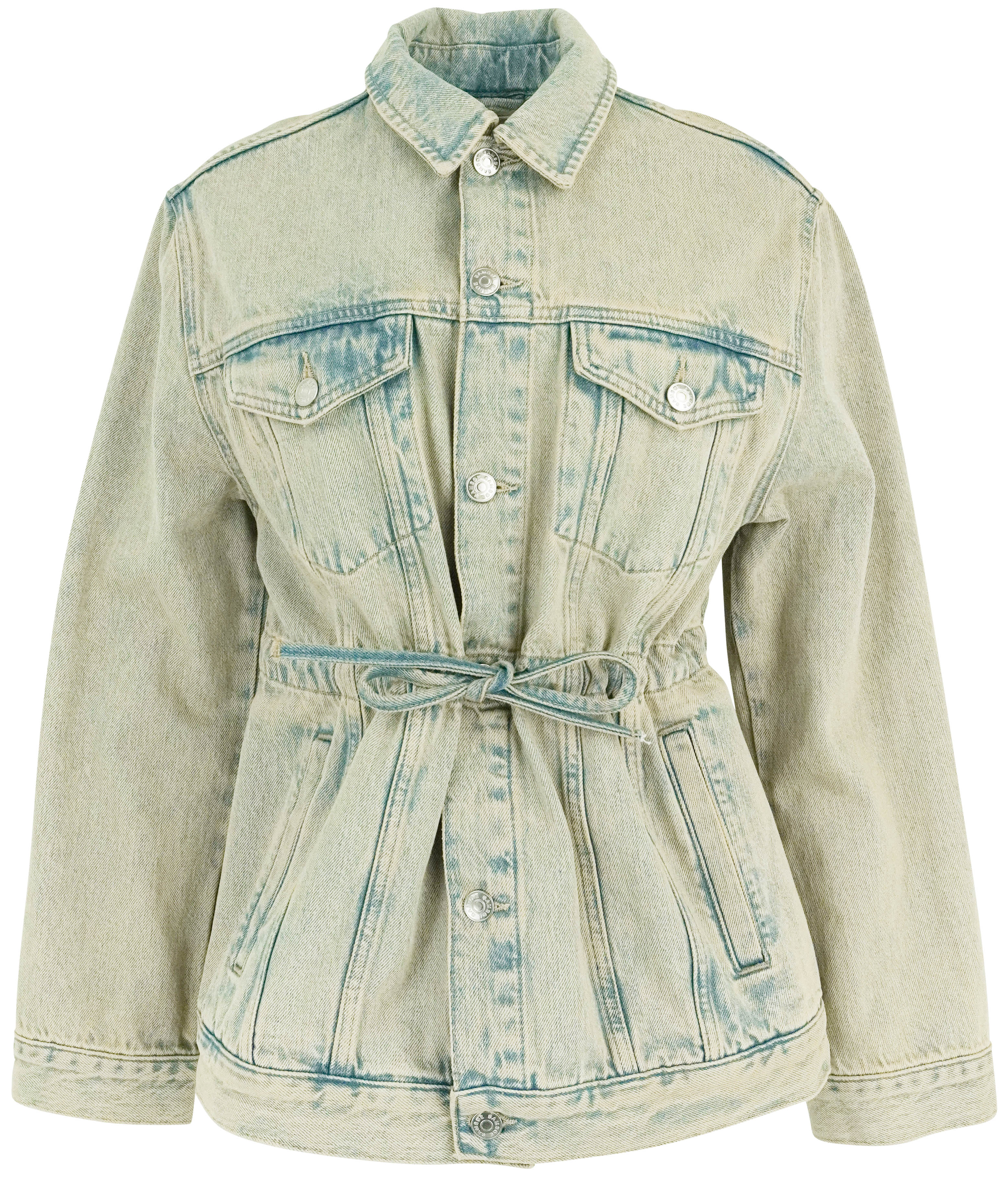 Samsøe Samagy Denim Jacket in Khaki Dust Break