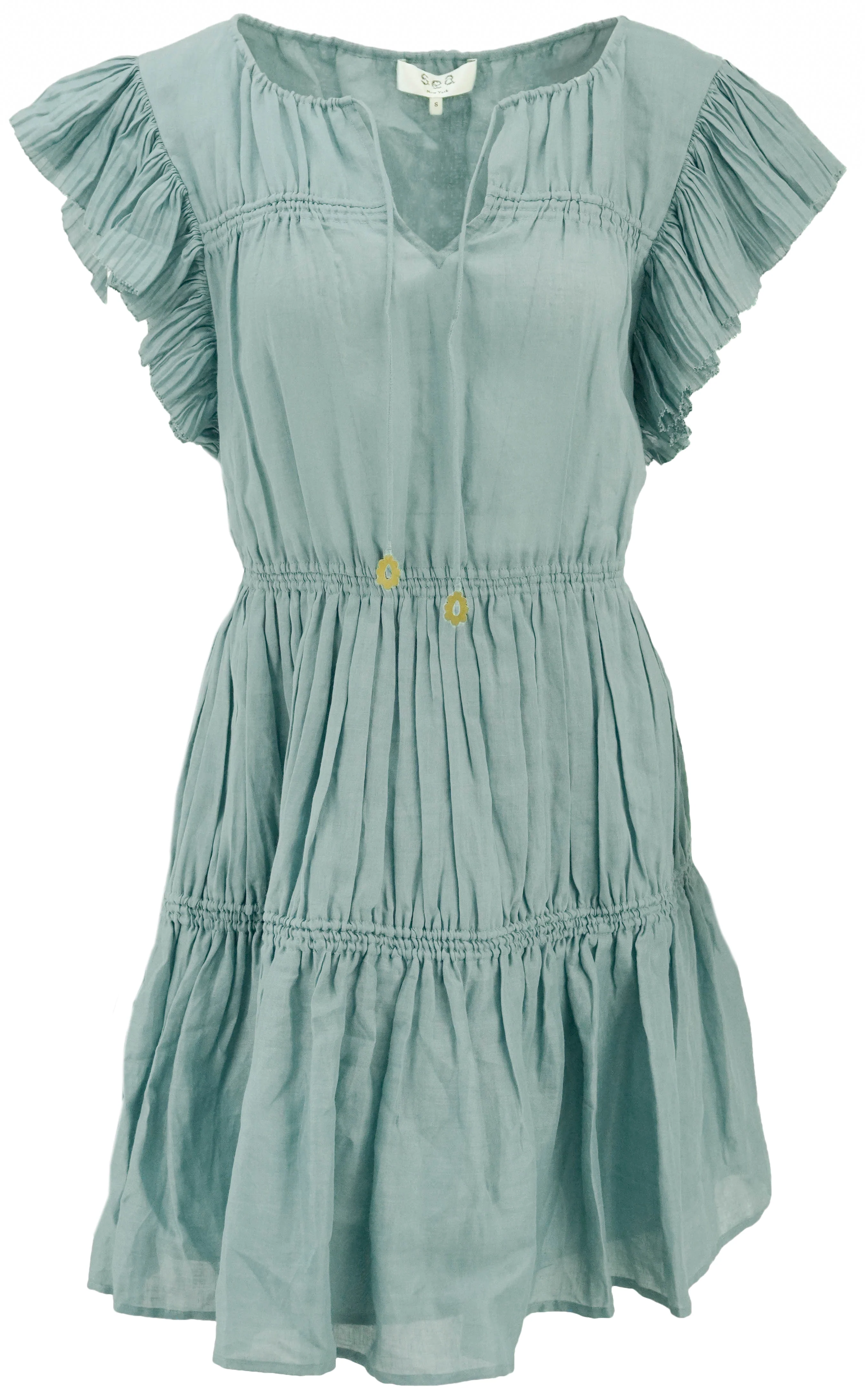 Sea NY Anise Tunic Dress in Pale Blue Grey