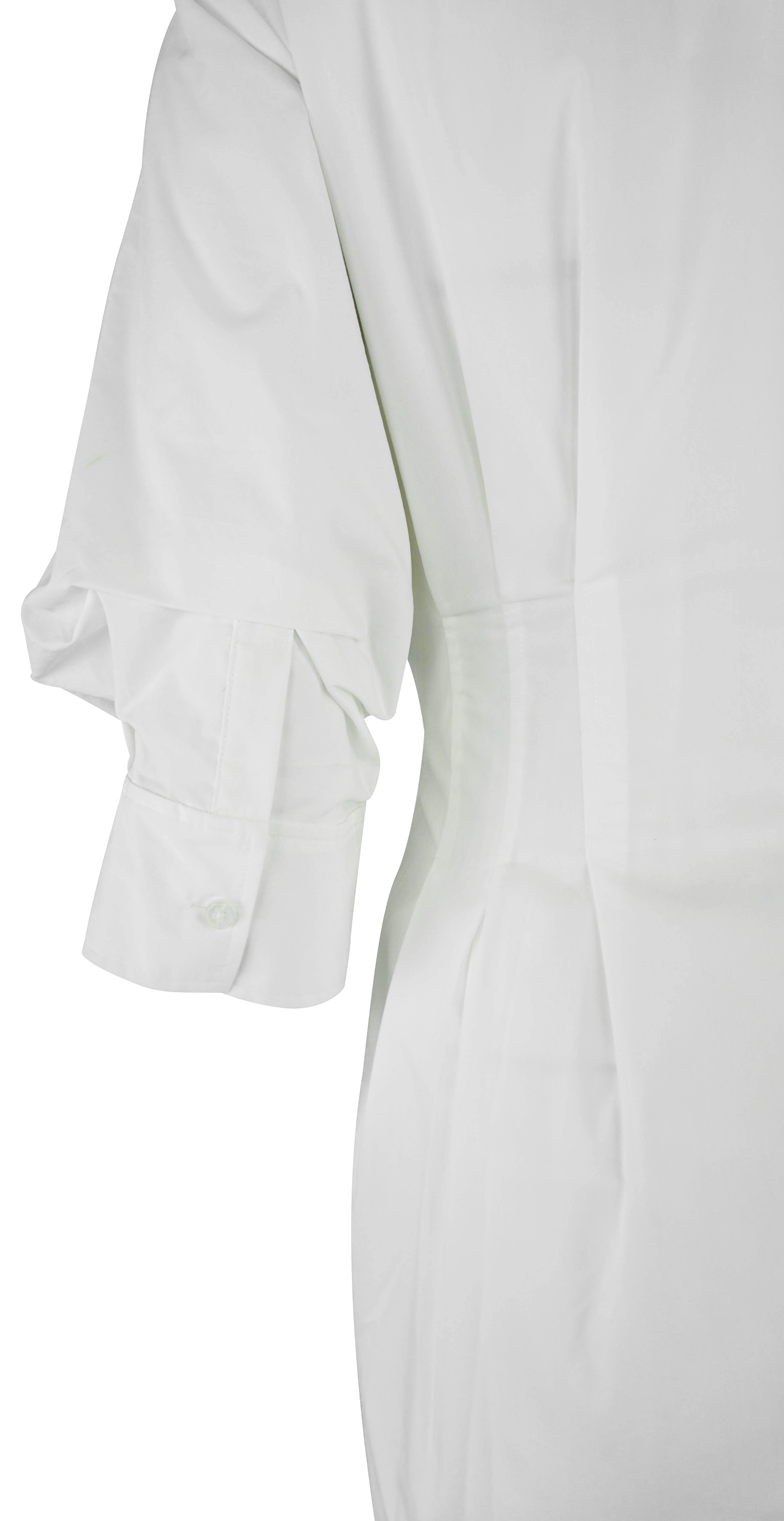 Simkhai Jazz Pintuck Midi Shirt Dress in White - Image 3