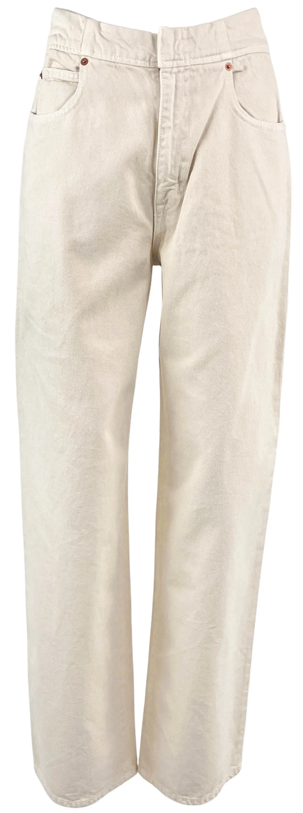 Slvrlake Camilla Denim in Ecru White