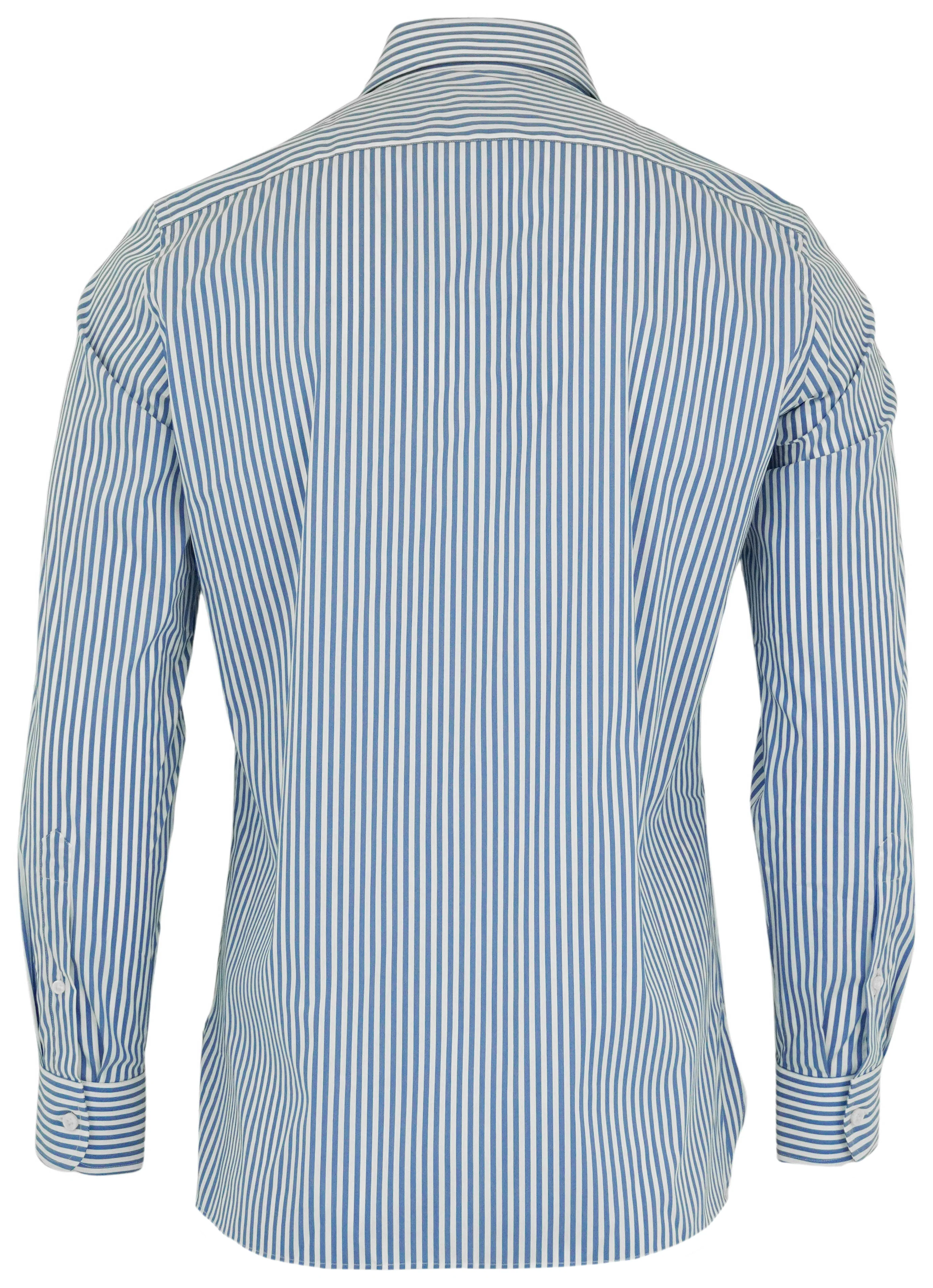 Sonrisa Button Up Shirt in Blue and White Stripe - Image 2