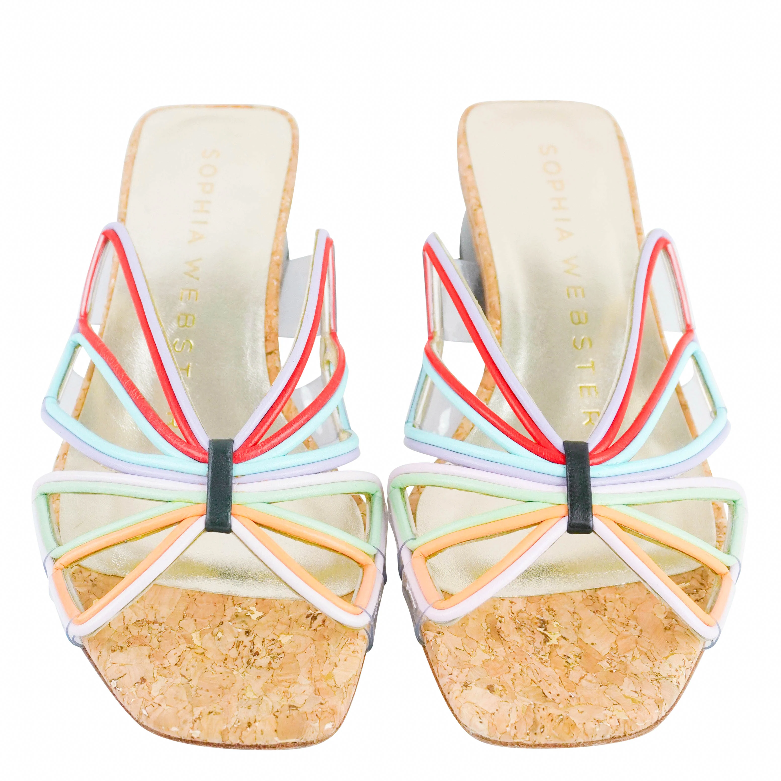 Sophia Webster Havanna Mules in Cork and Multi - Image 5