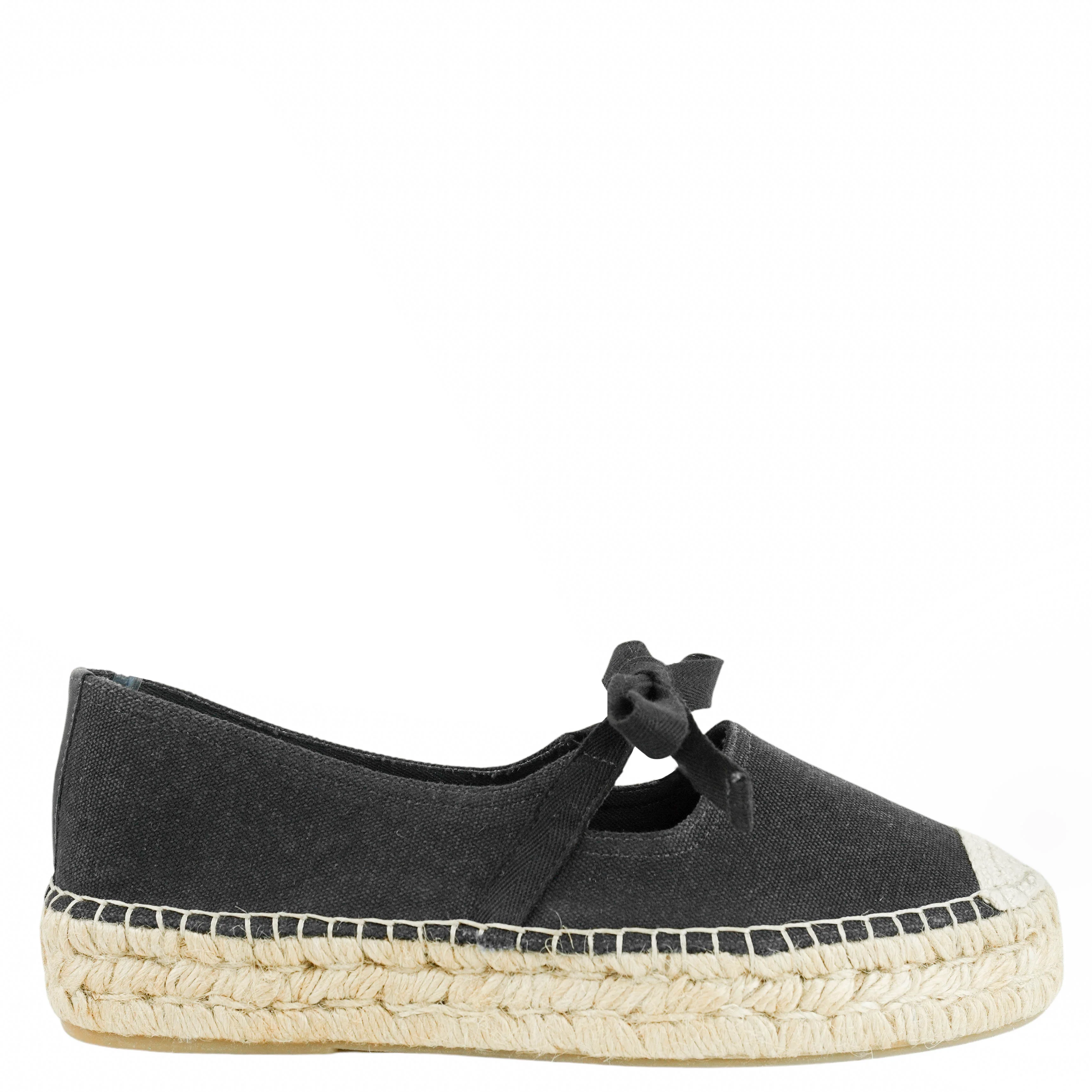 Staud Calla Mary Jane Espadrilles in Black