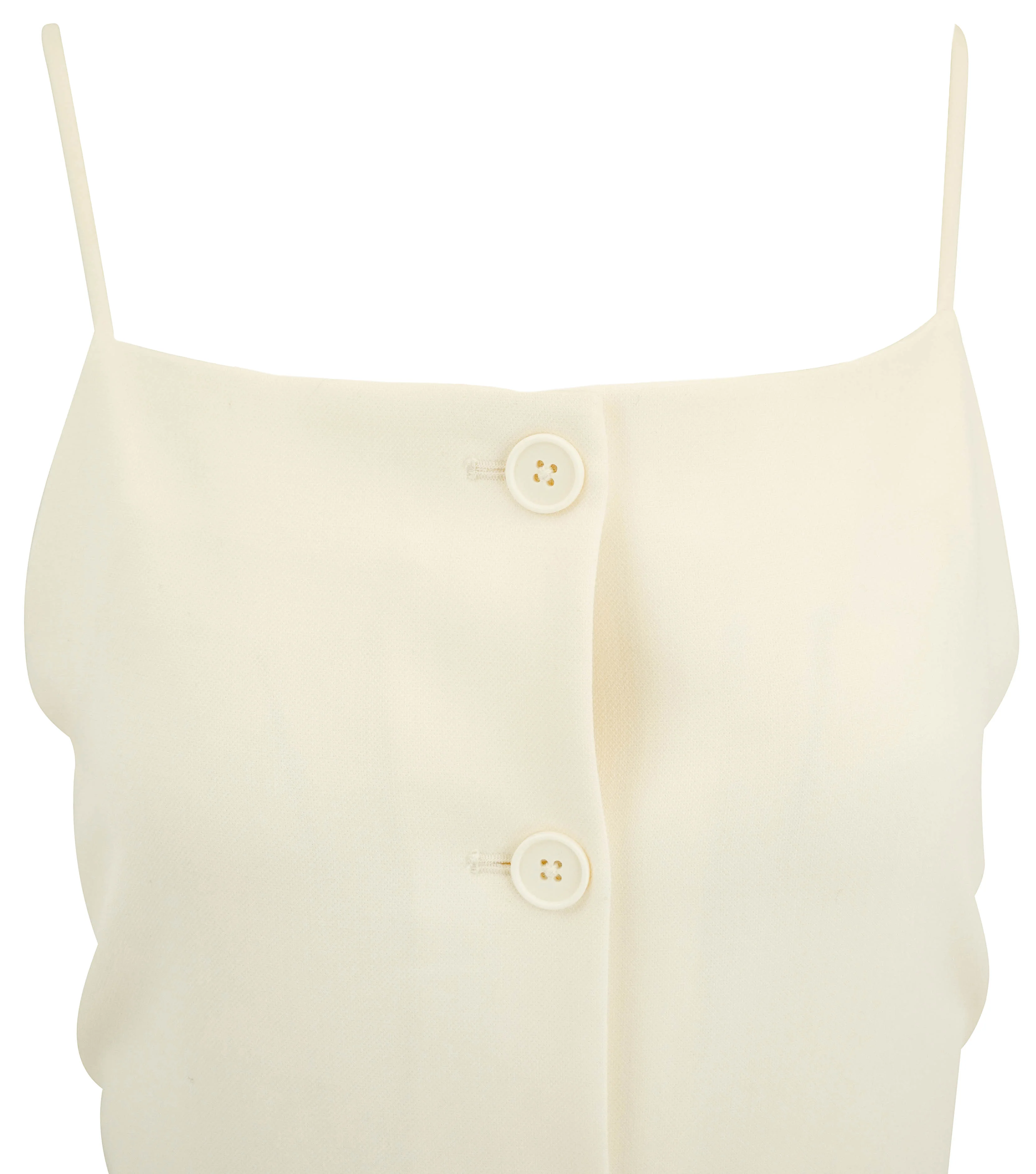 Staud Una Midi Dress in Ecru - Image 3