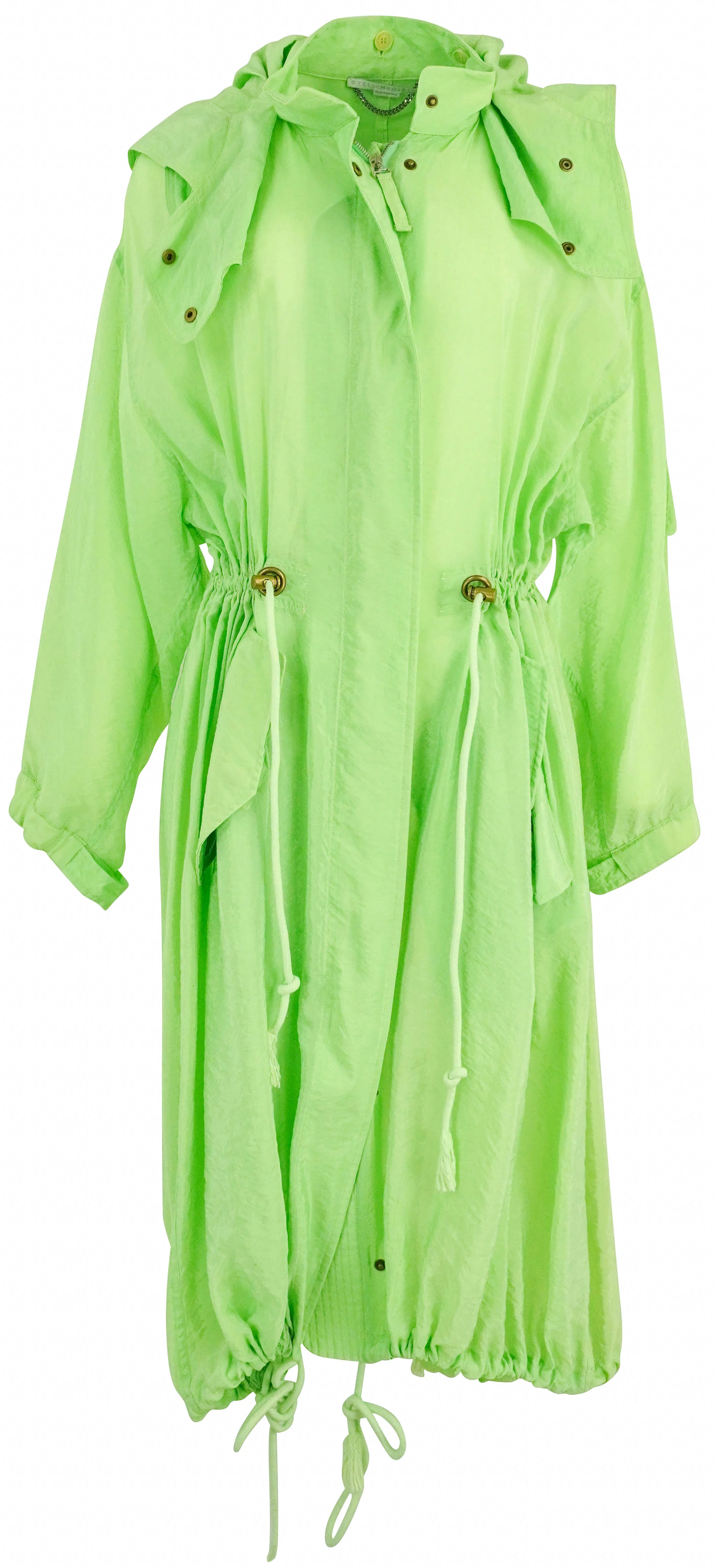 Stella McCartney Parachute Jacket in Light Lime Green