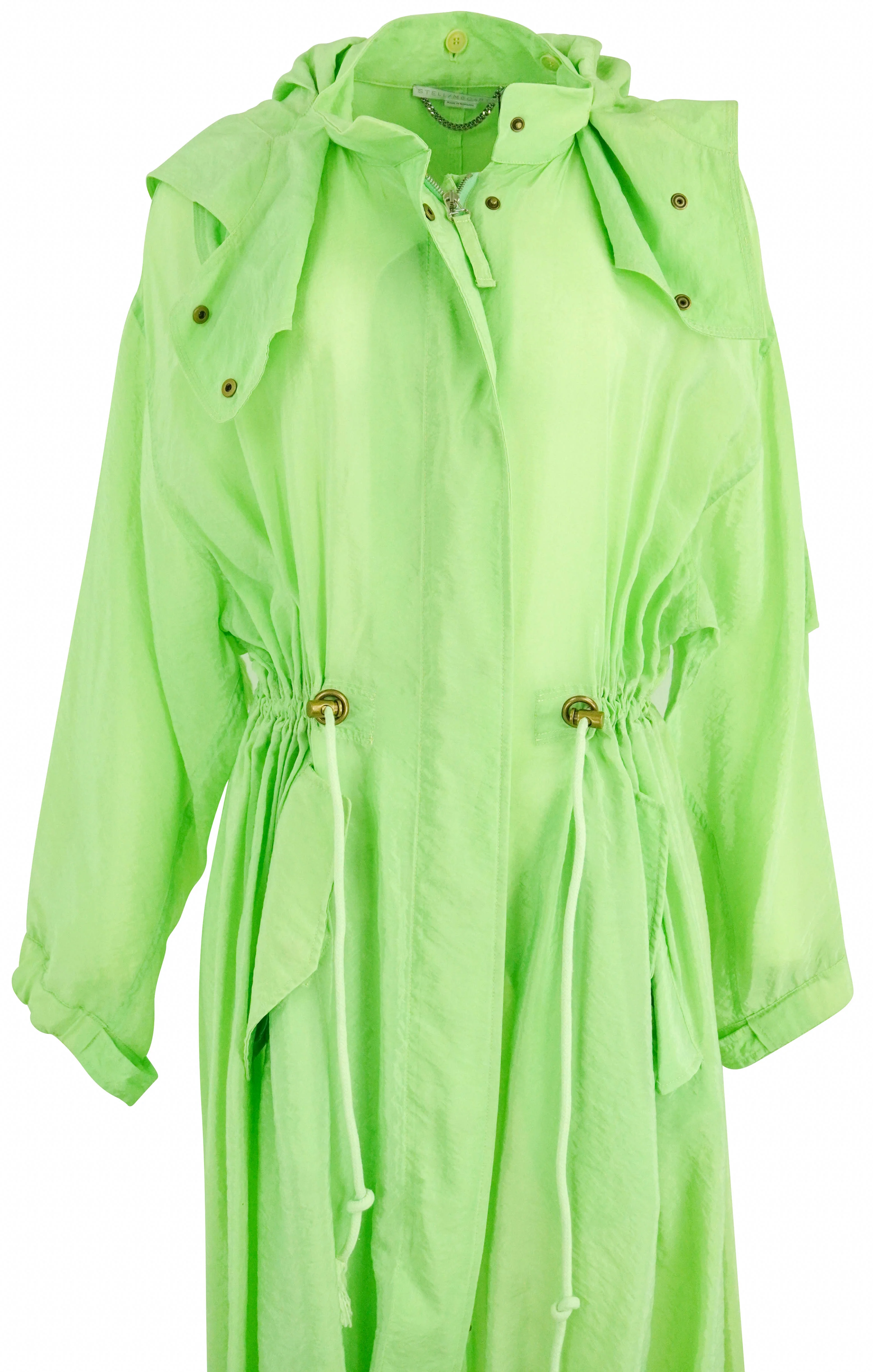 Stella McCartney Parachute Jacket in Light Lime Green - Image 3