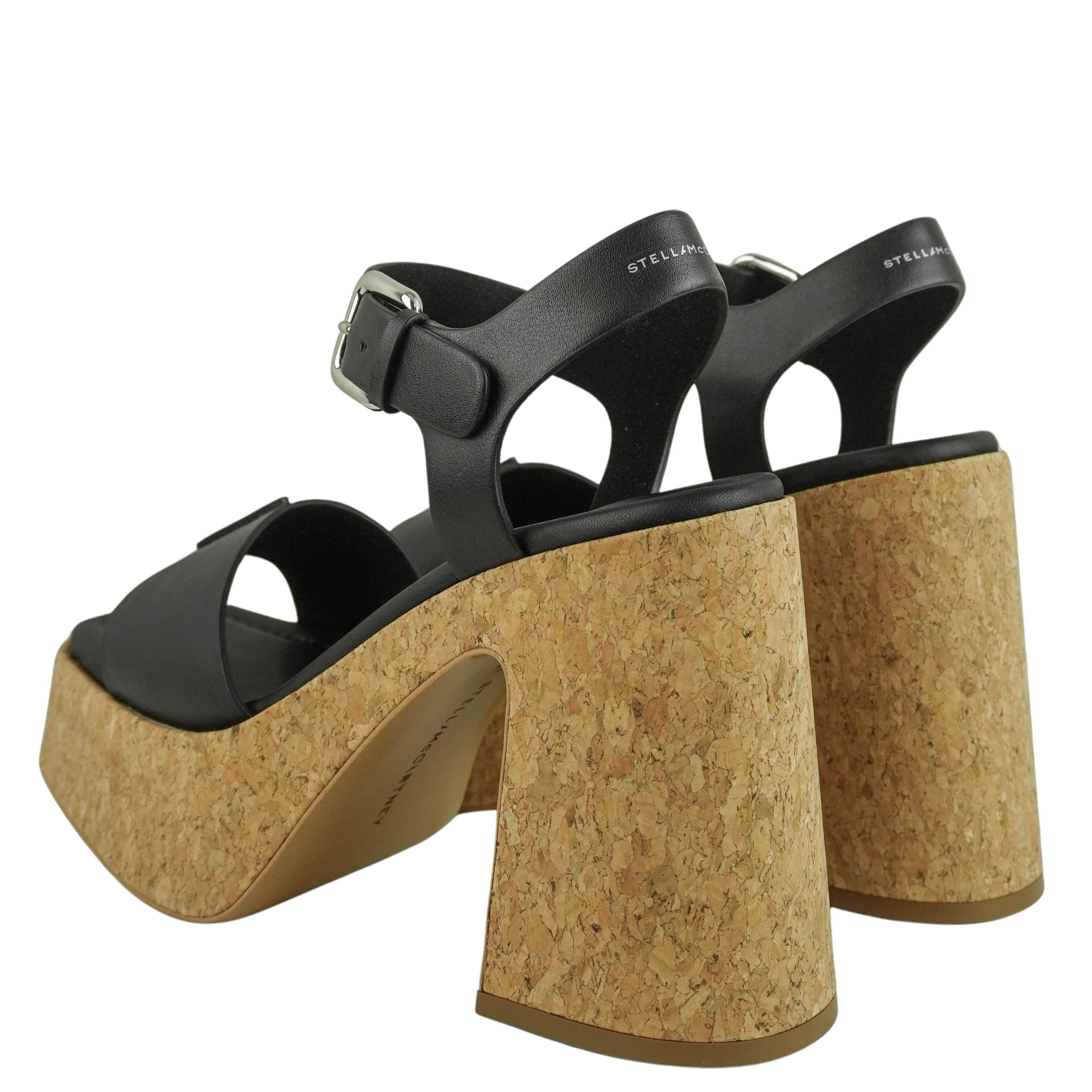 Stella McCartney Skyla Buckled Platform Sandals in Black - Image 4