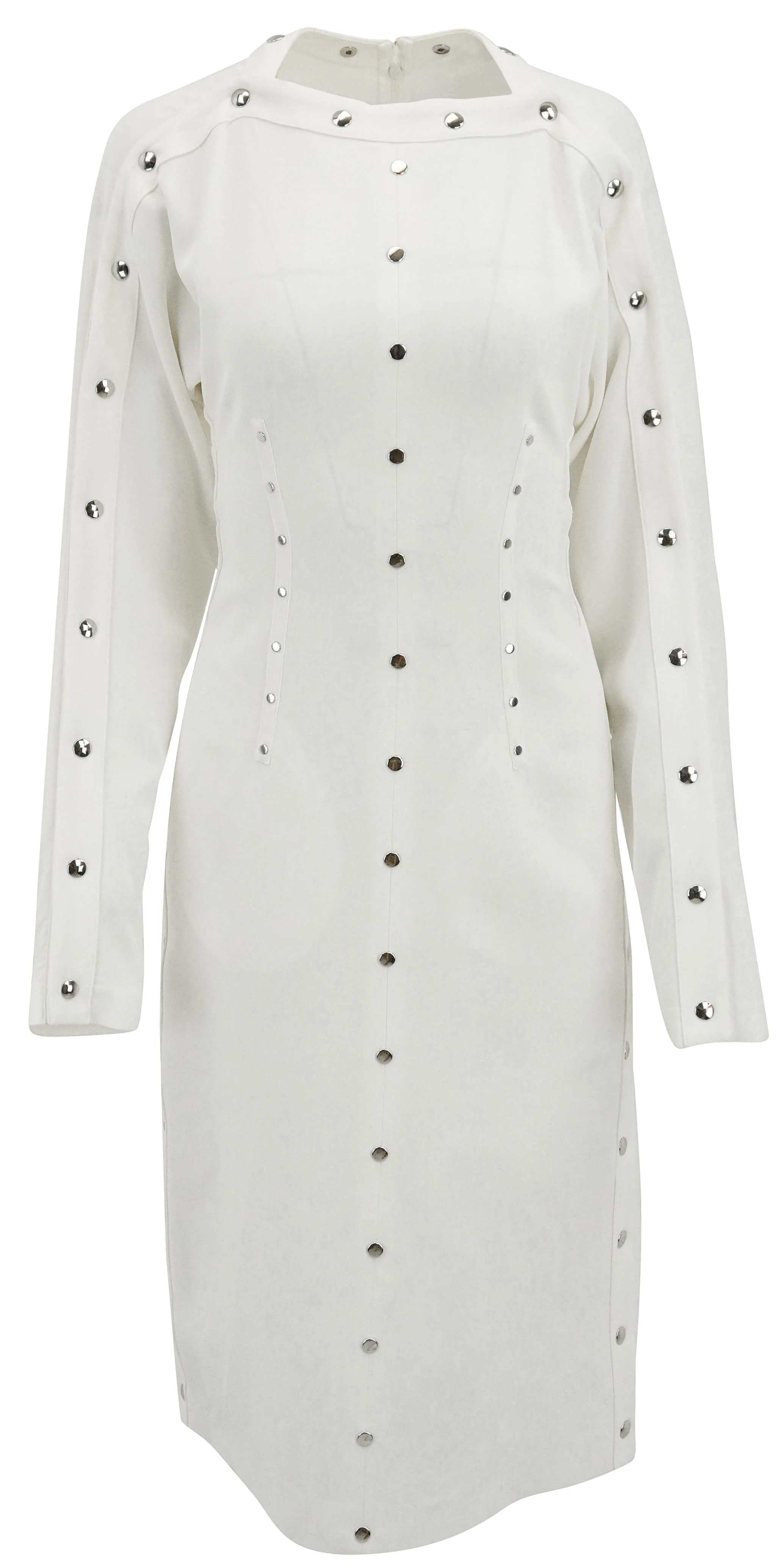Stella McCartney Studded Midi Dress in White