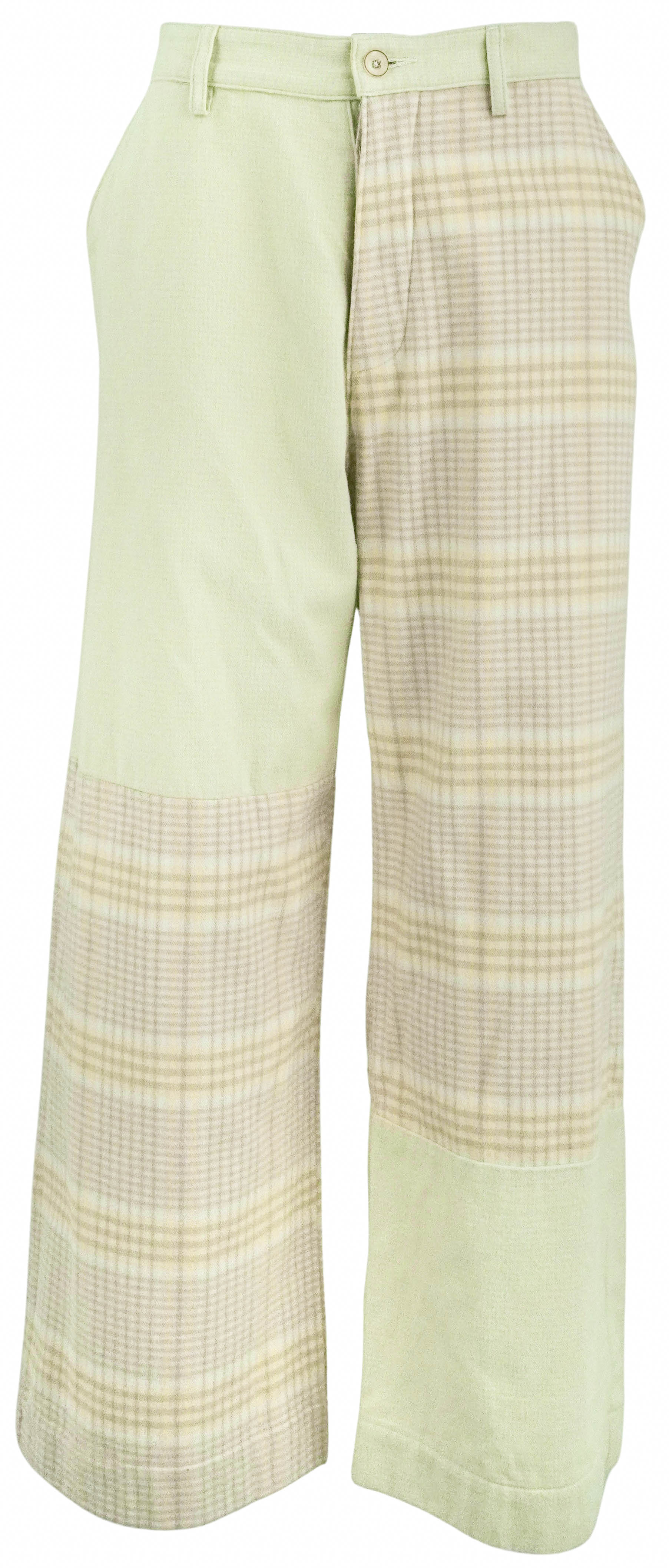 The Elder Statesman Patch Print Trousers in Multicolor
