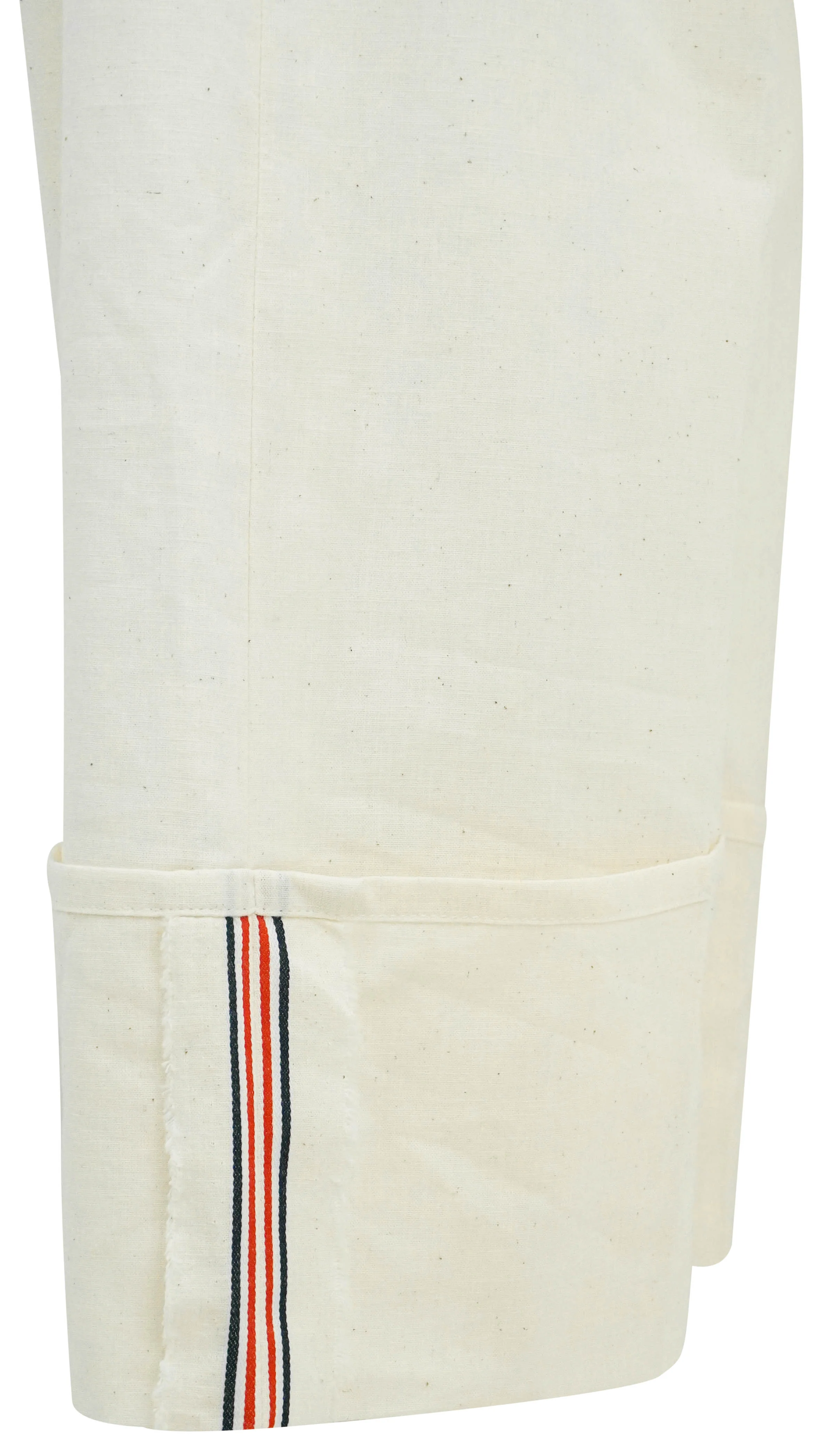 Thom Browne. Cuffed Straight Leg Trousers in Ecru - Image 4