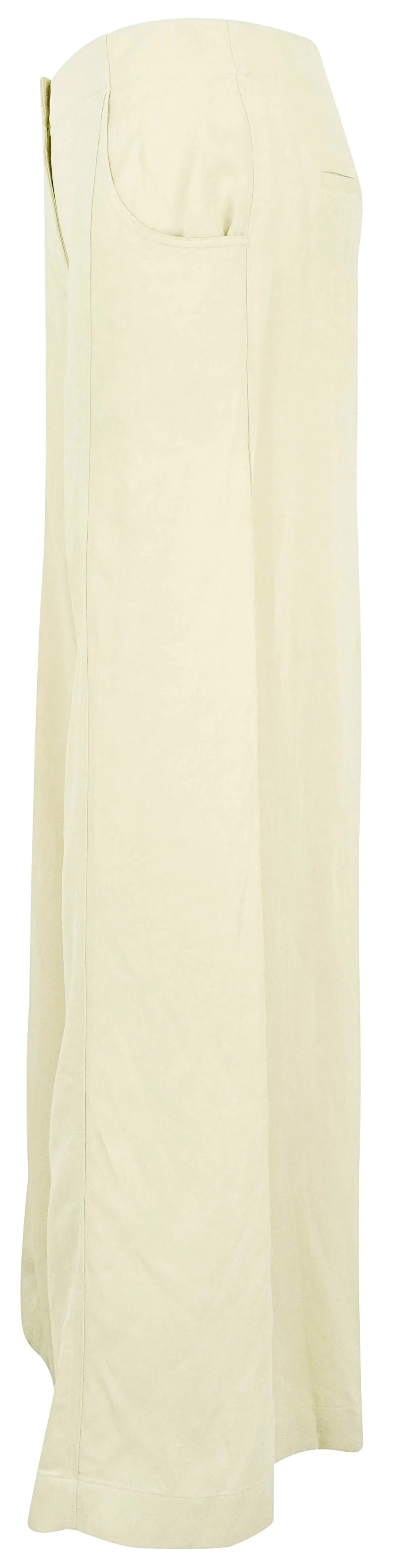 TWP Wide Leg Pants in Light Beige - Image 3