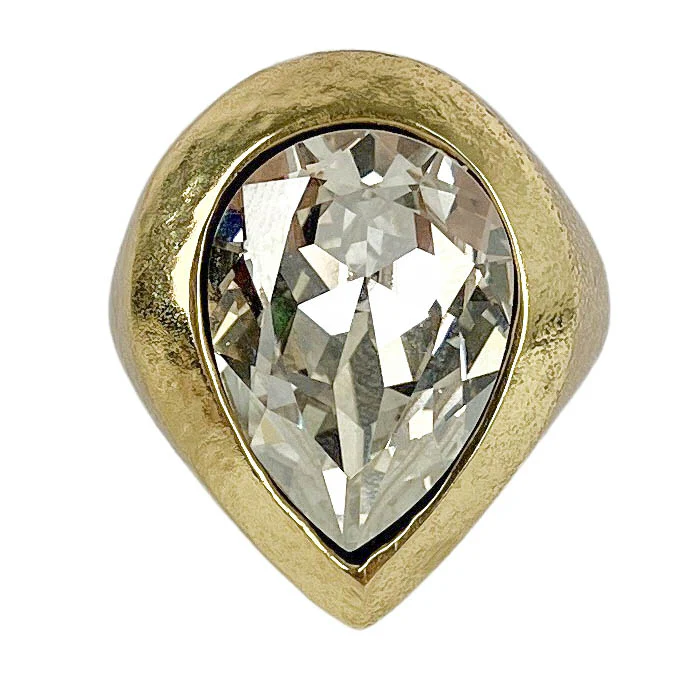 Ulla Johnson Brass and Crystal Ring