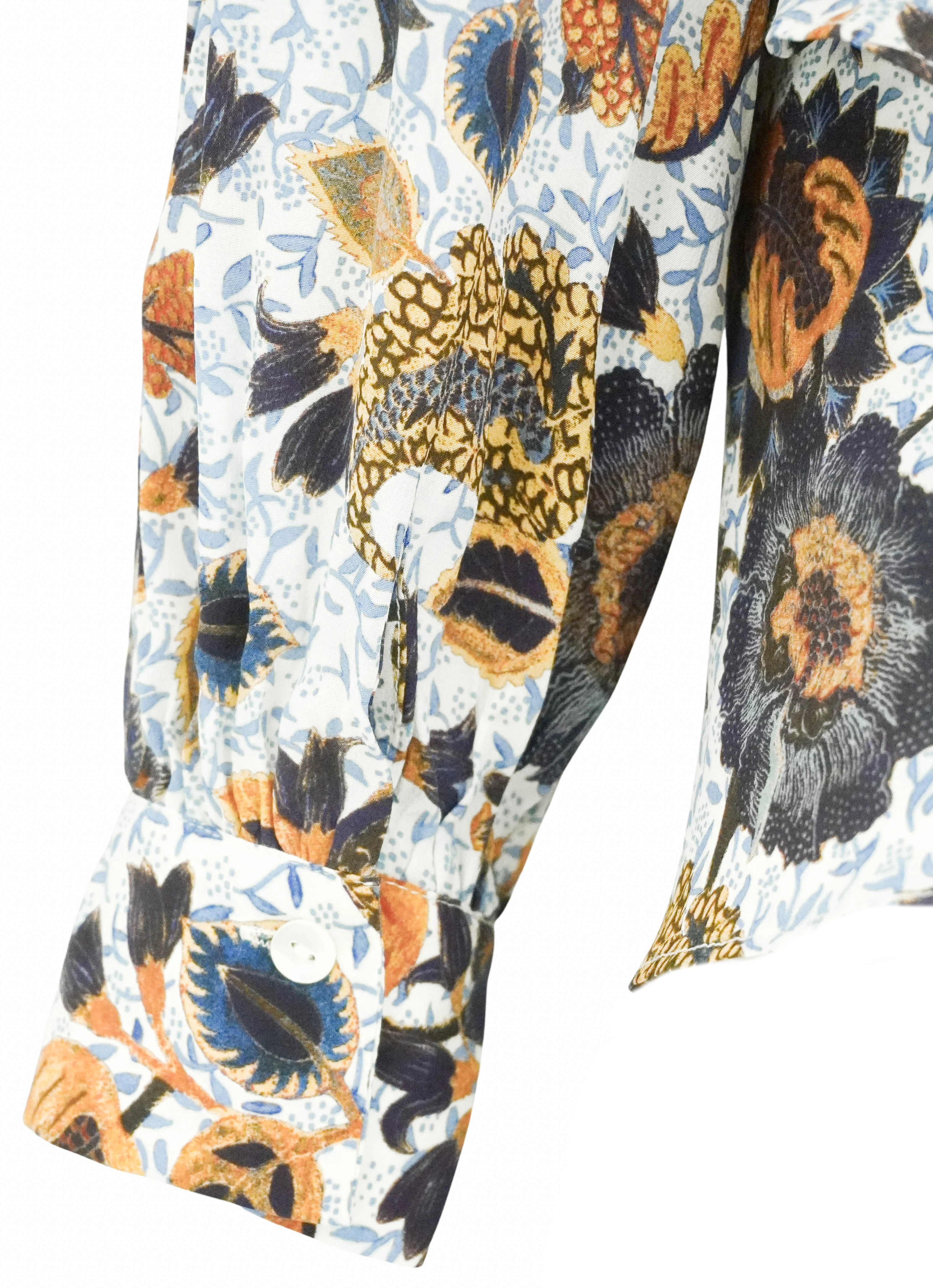 Ulla Johnson Jasmin Blouse in Blue Multi - Image 3