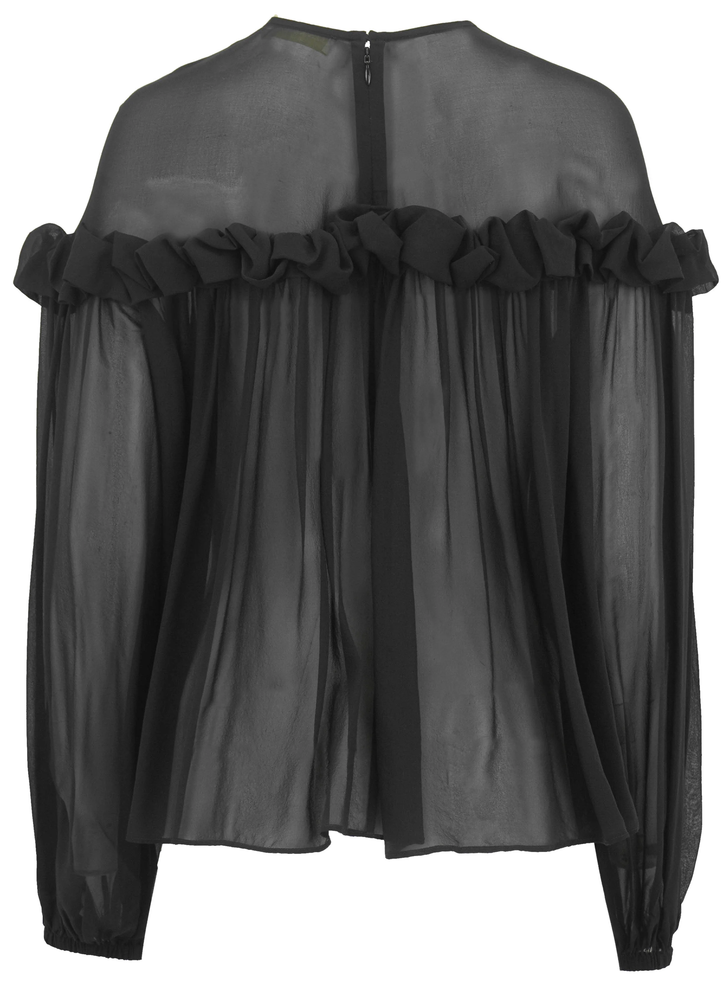 Ulla Johnson Peggy Blouse in Black - Image 2