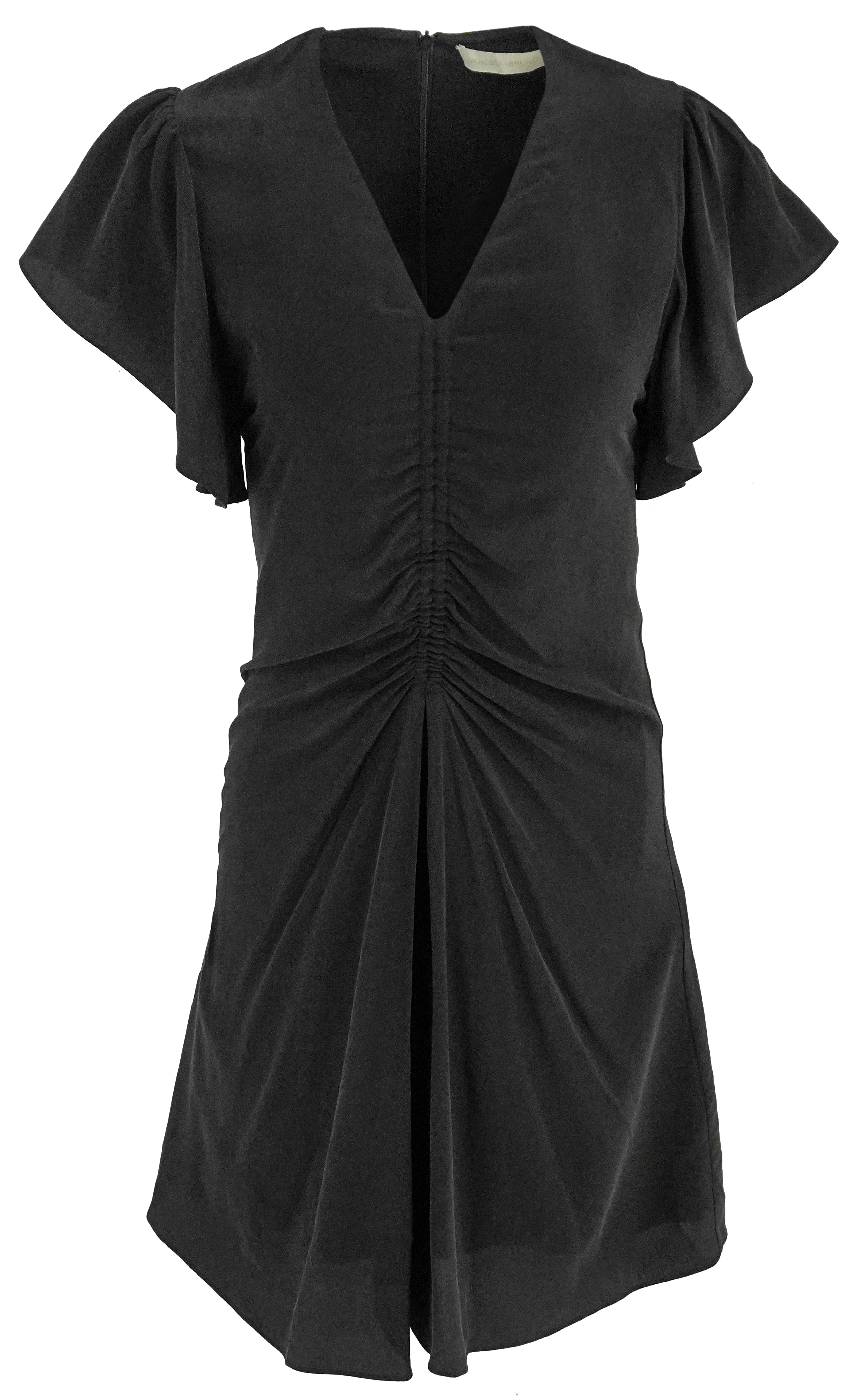 Vanessa Bruno Silk Mini Dress in Black