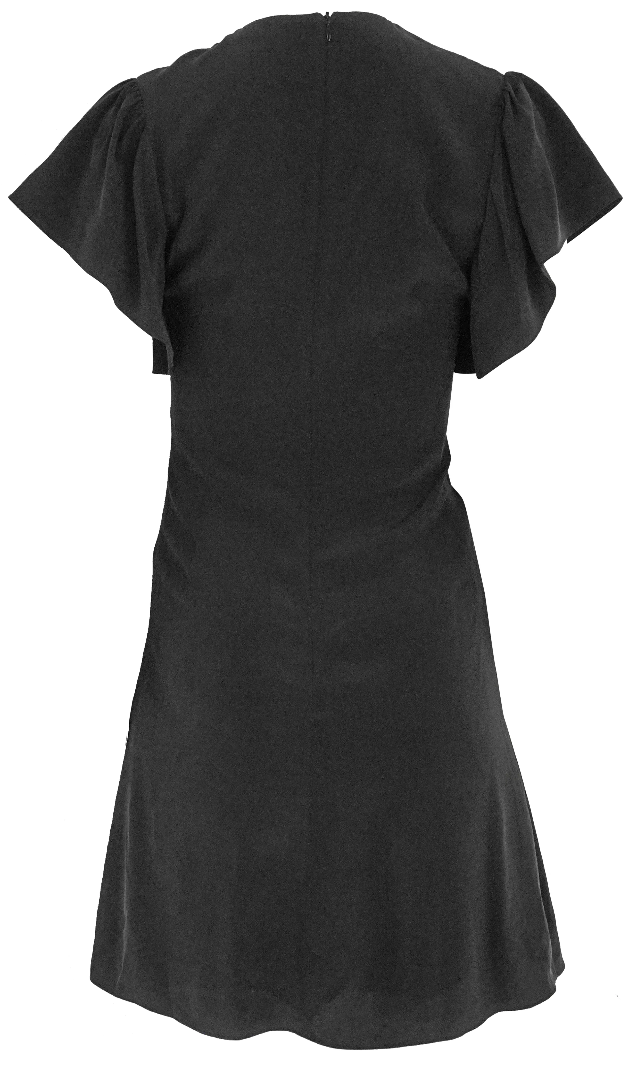 Vanessa Bruno Silk Mini Dress in Black - Image 2