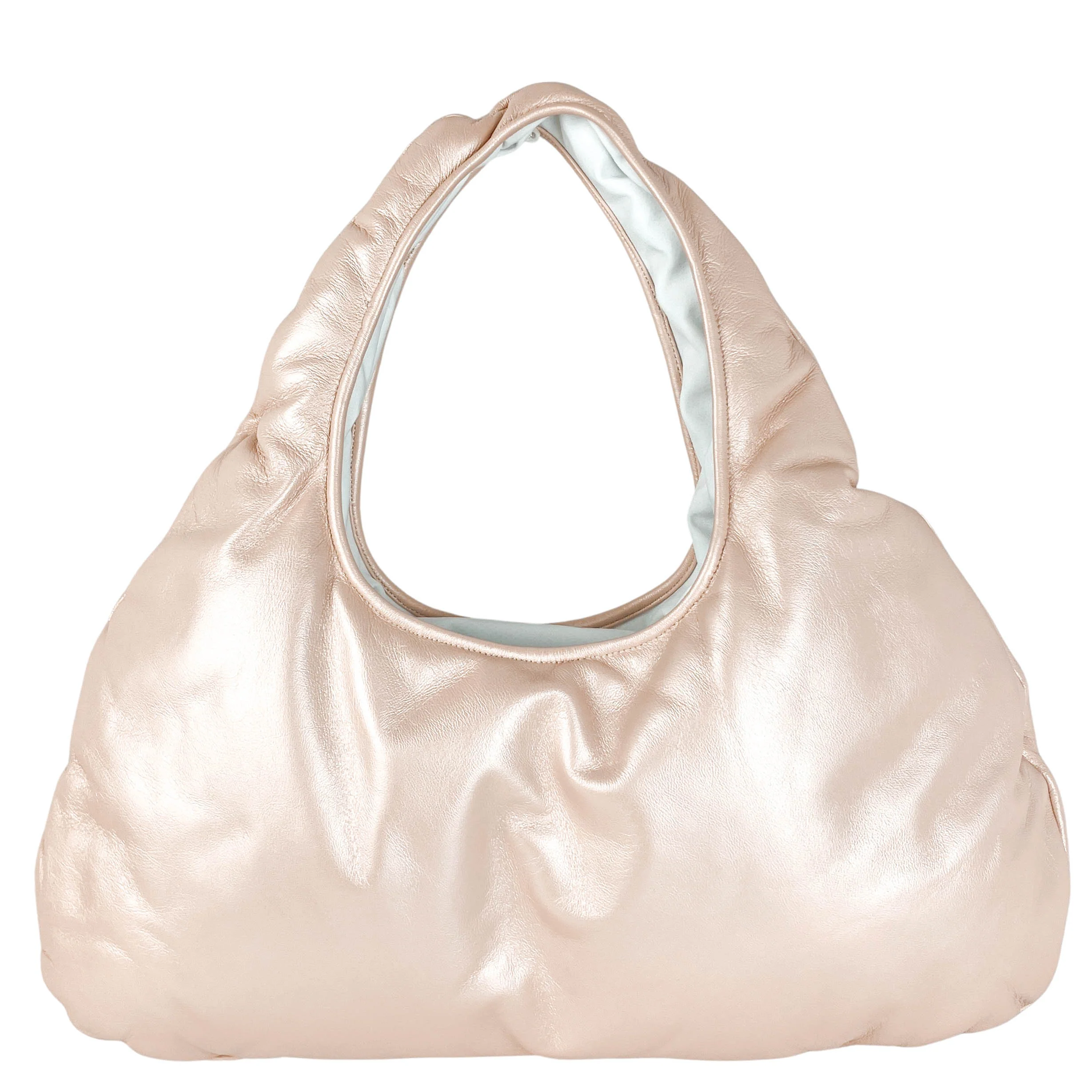 W 78th St Cloud Bag in Pearlized Pink - Image 2