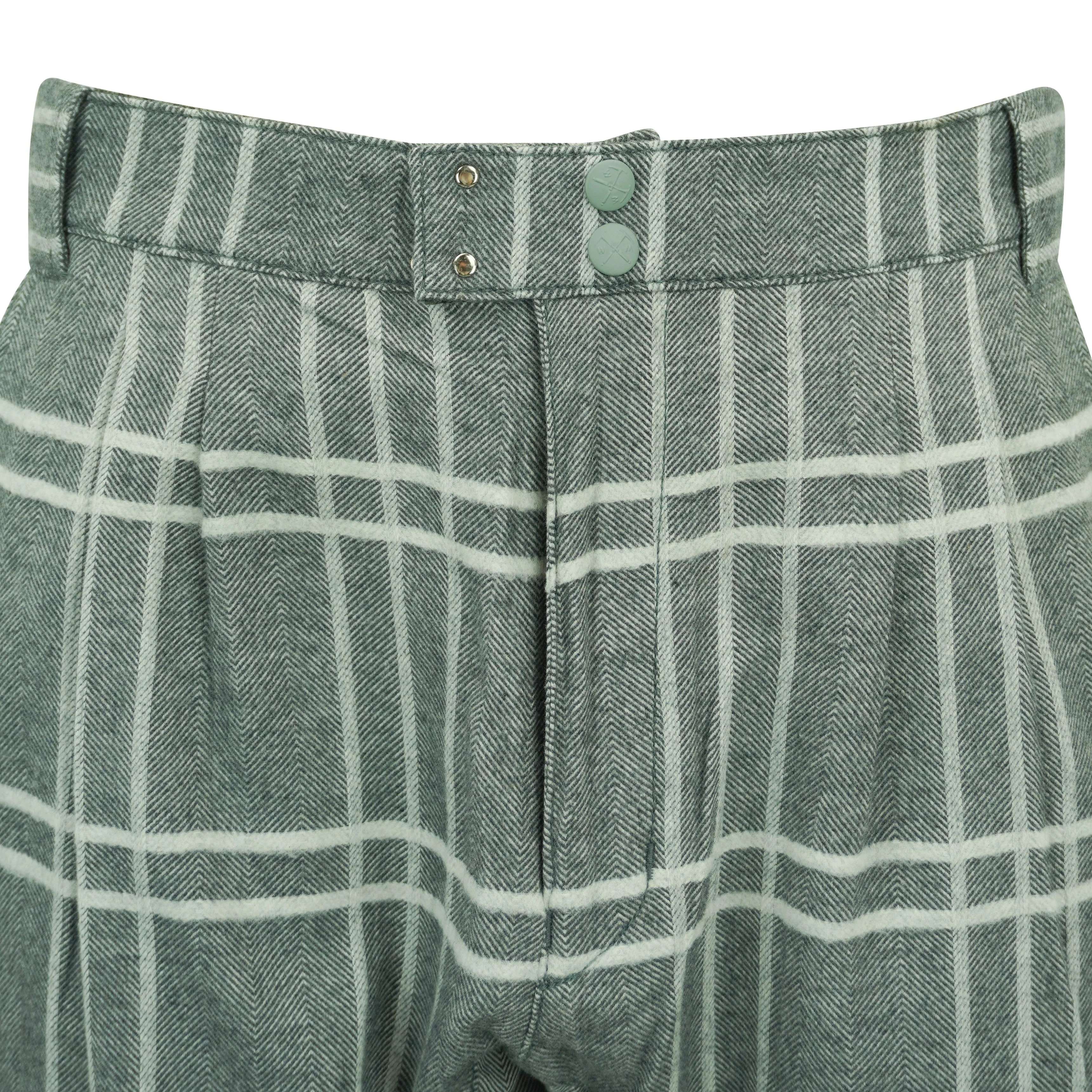 White Mountaineering Heringbone Pants in Grey - Image 3