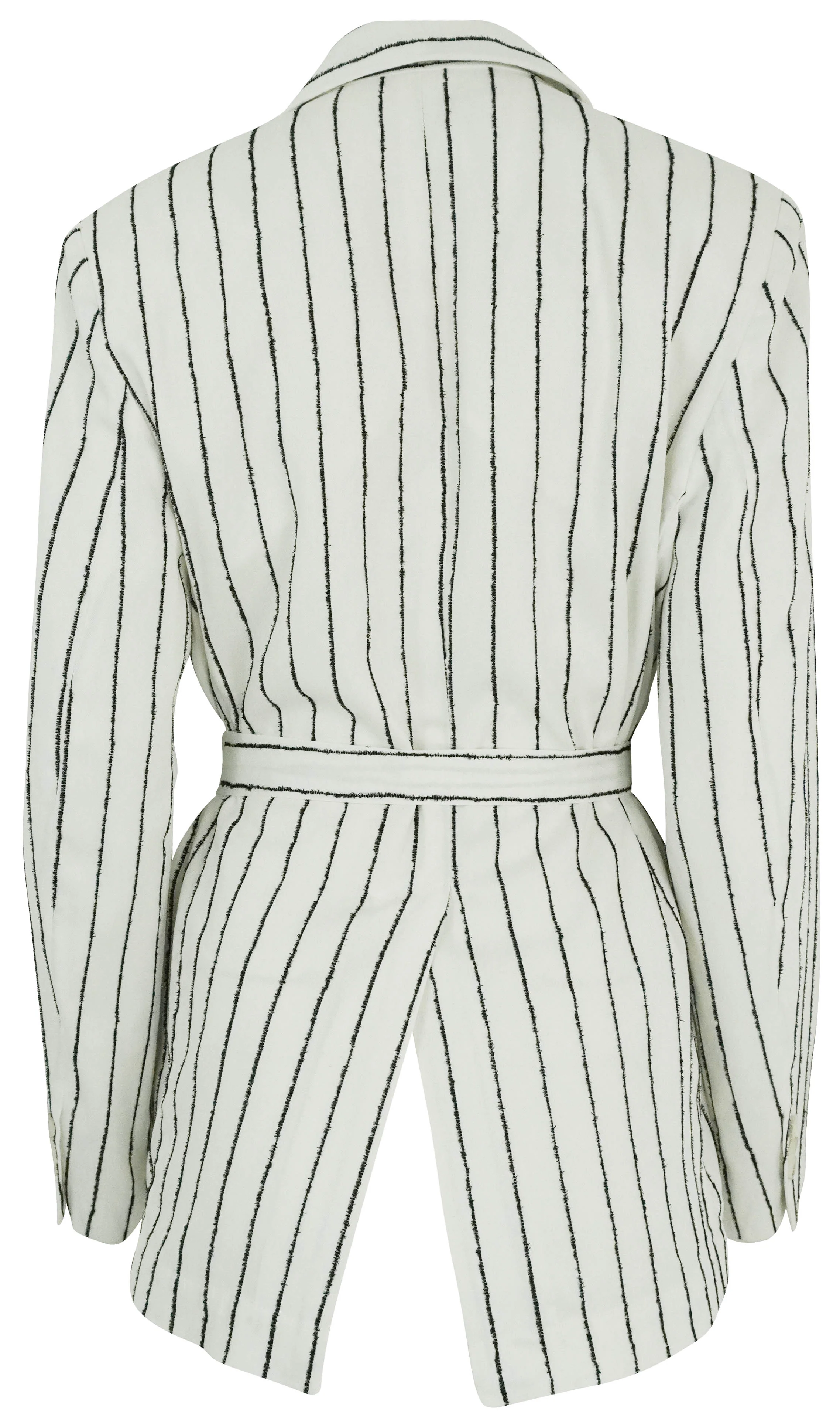 White Sand Blazer in White/Black - Image 2