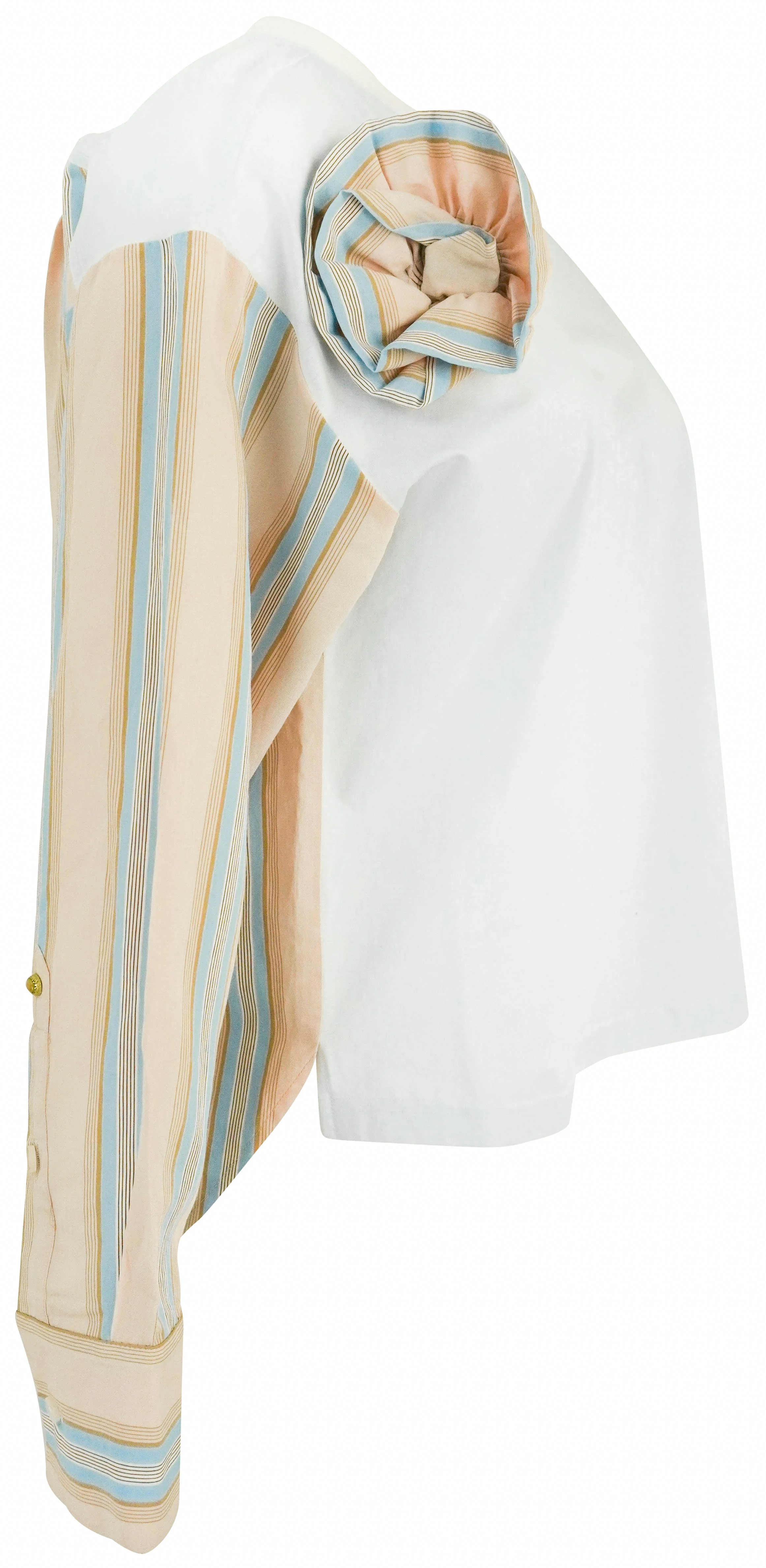 White Sand Long Sleeve Top in White Multi - Image 3
