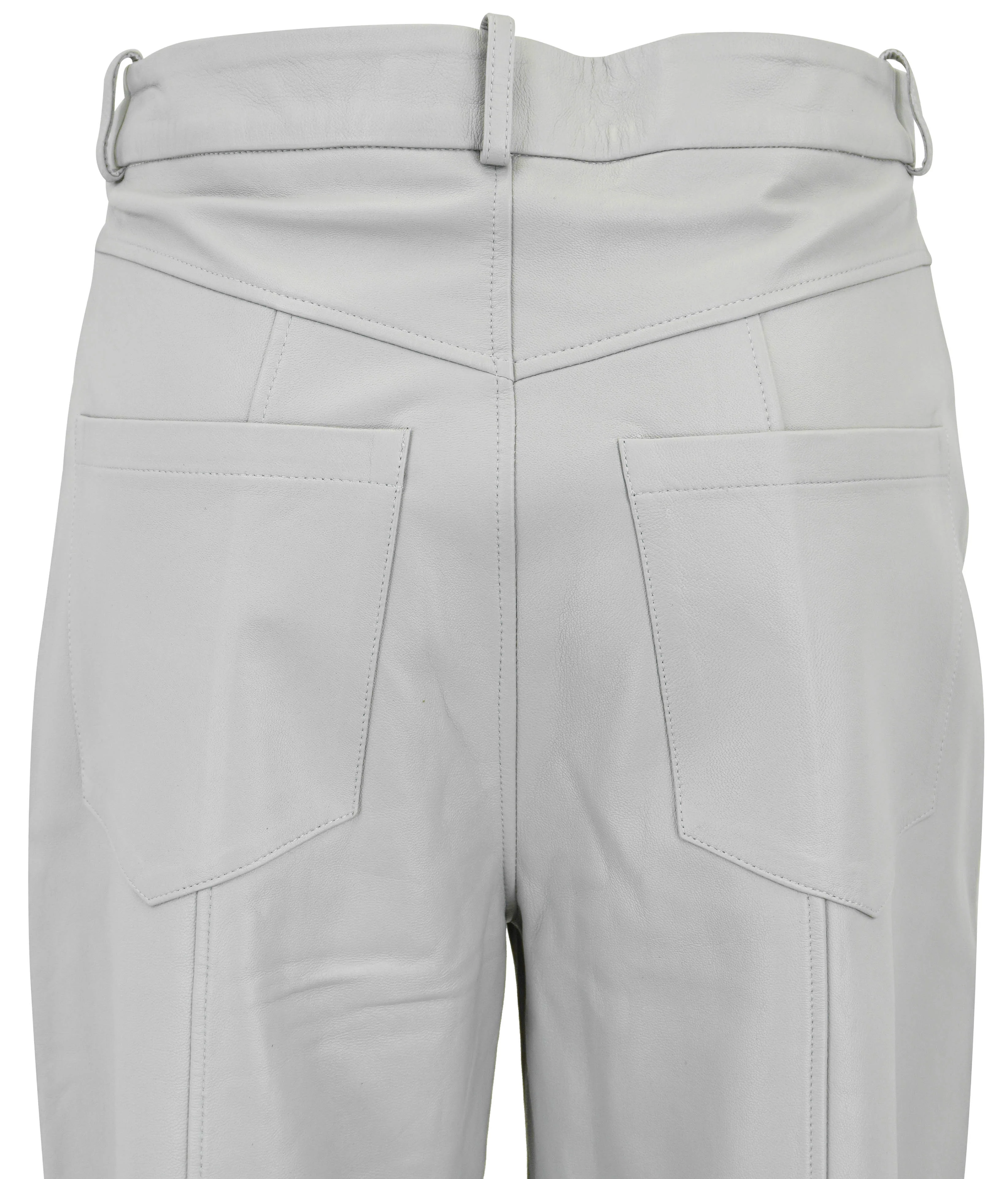 Zeynep Arcay Leather Pants in Grey Silence - Image 5